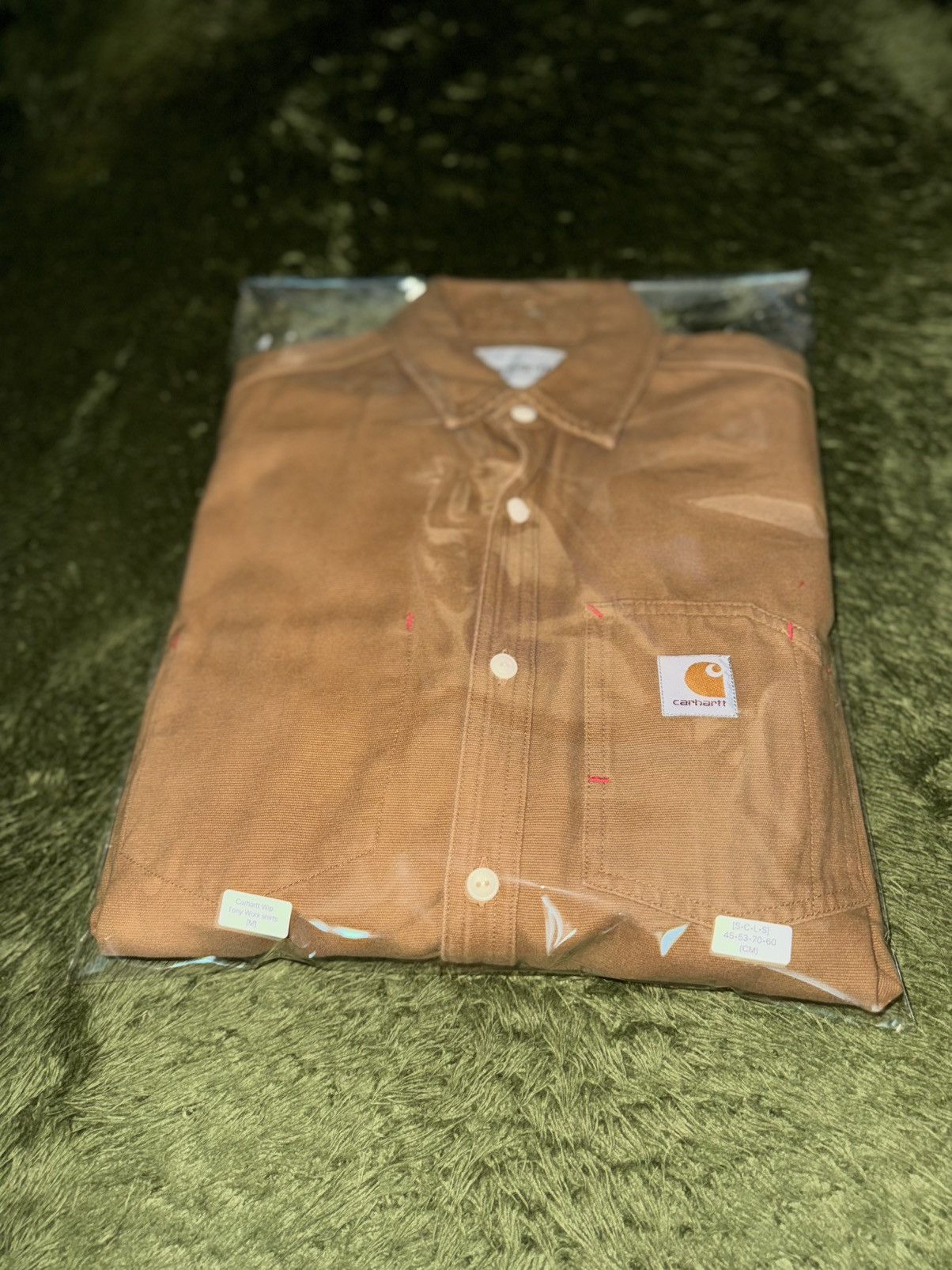 Carhartt Wip [M] Carhartt WIP TONY Canvas Work Shirt Tan Brown Size US M / EU 48-50 / 2 - 11 Thumbnail