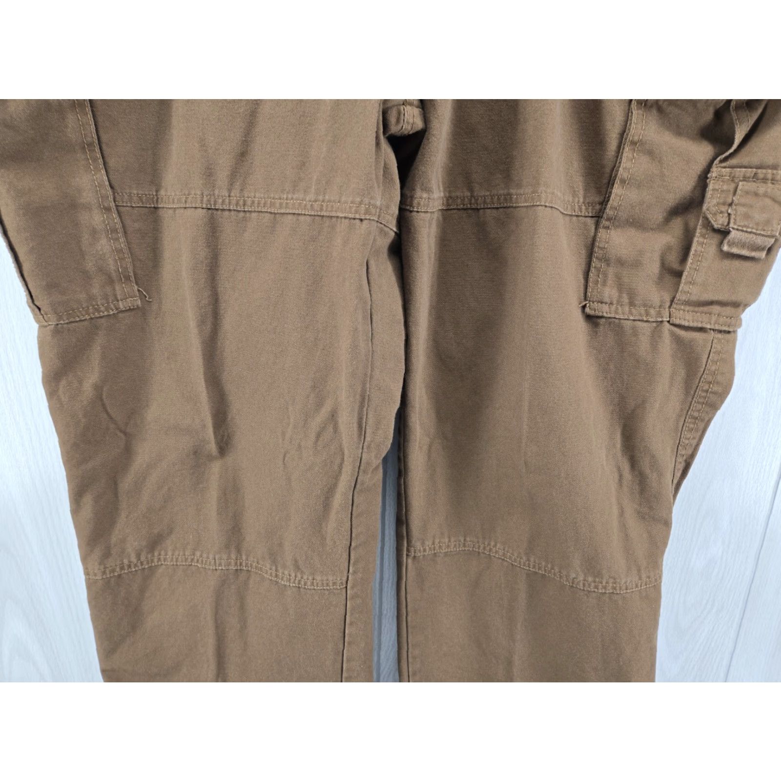 Vintage Guide Gear Cargo Pants Men's 46x30 Brown Cargo Pants Regular Flat Front Cotton Canvas 46 Men Brown 90s? Size US 30 / EU 46 - 3 Thumbnail