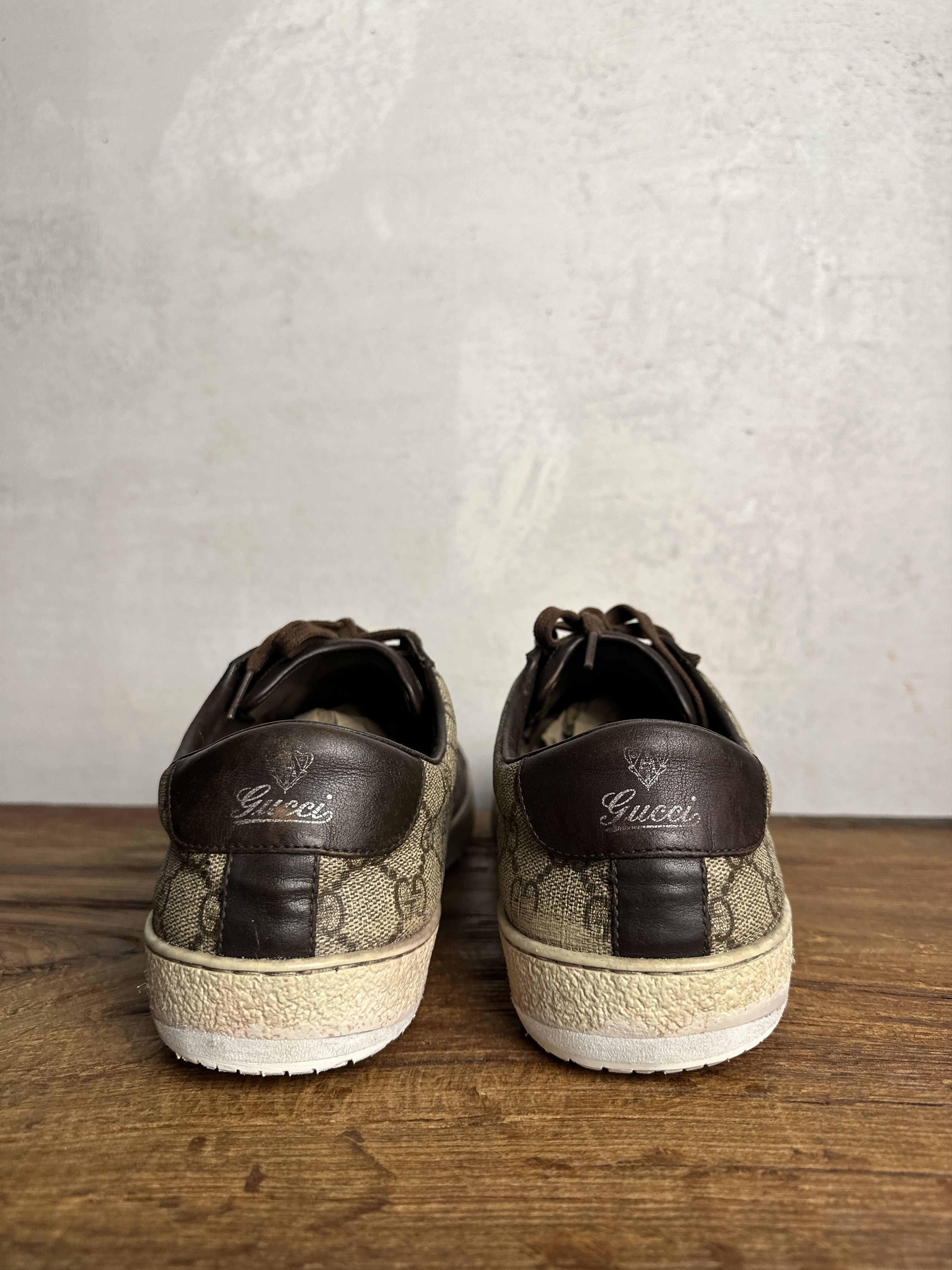 Gucci Gucci GG Logo Supreme Leather Sneakers Size US 11 / EU 44 - 5 Thumbnail