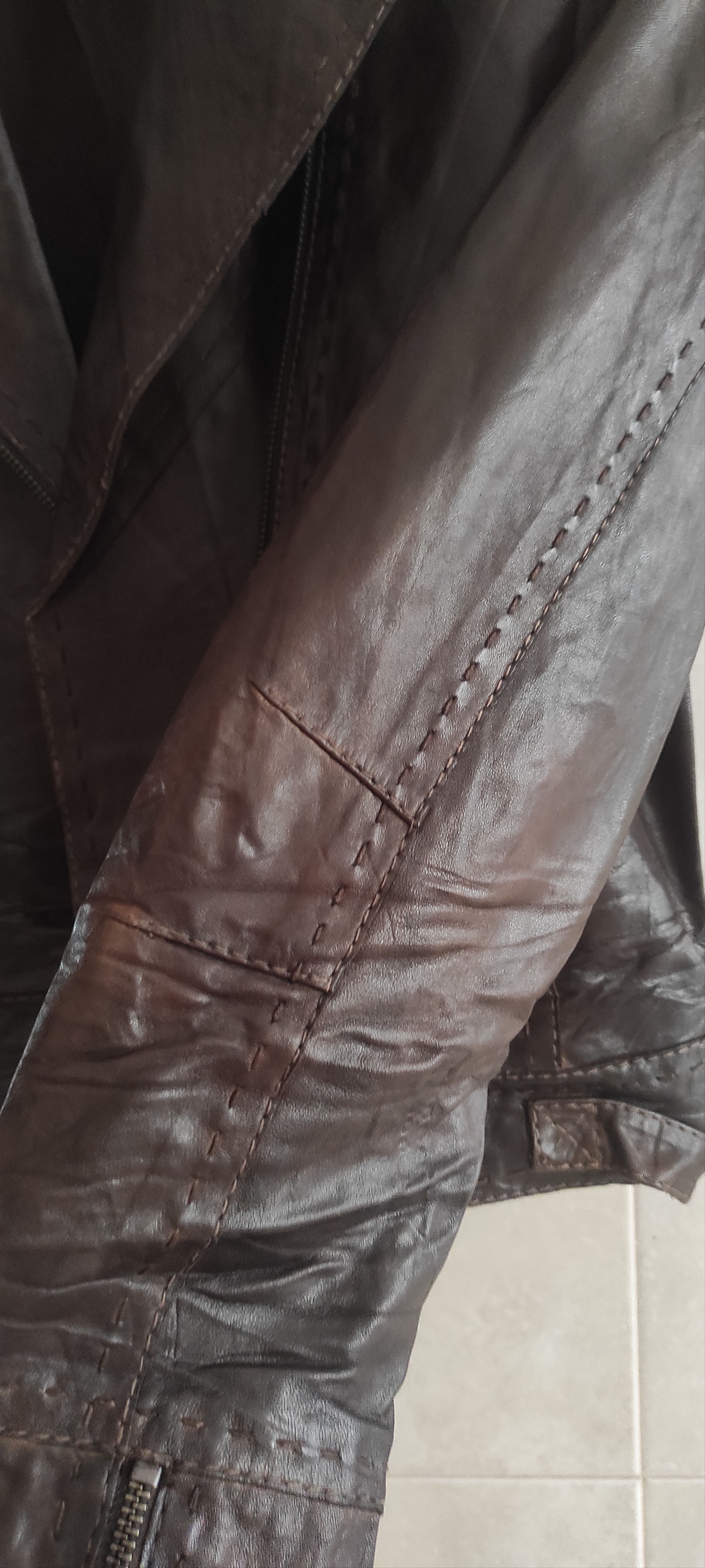 Genuine Leather Claudia Strater Genuine Soft Leather Biker Jacket Brown Size S / US 4 / IT 40 - 11 Thumbnail