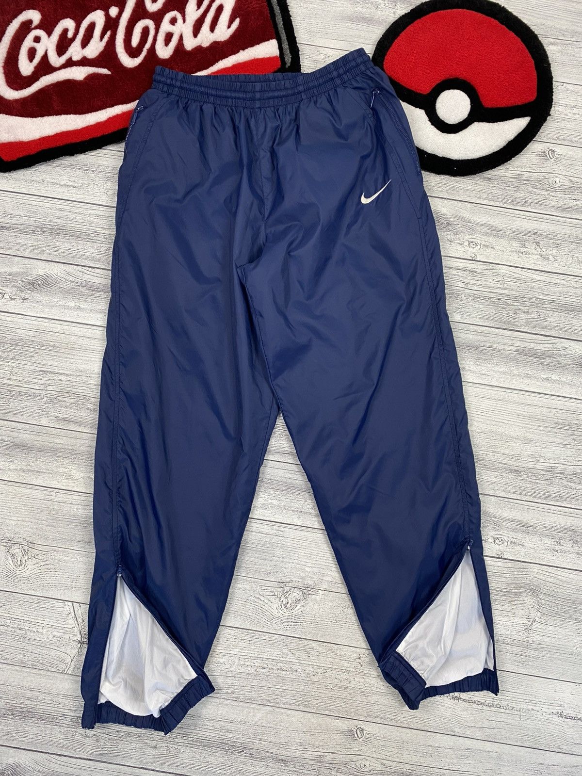 Nike Vintage 90s Nike Nylon Sweatpants Y2K Size L Size US 34 / EU 50 - 1 Thumbnail