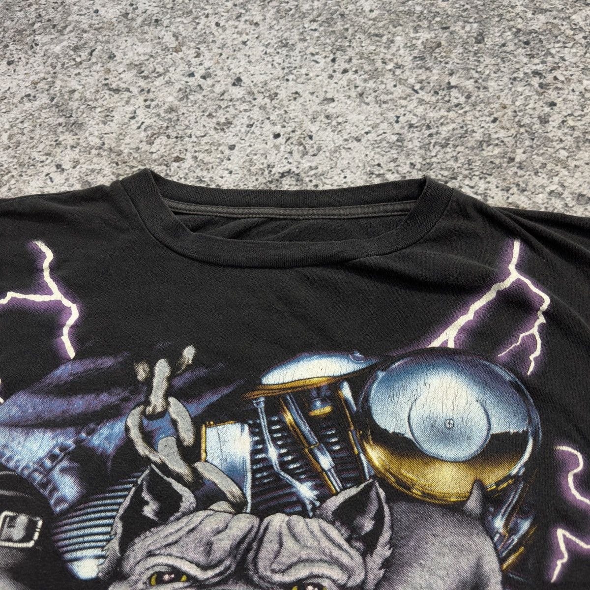 Vintage 90s American USA Thunder Faded Pitbull Tee ERD Grunge Boxy Size US XXL / EU 58 / 5 - 3 Thumbnail