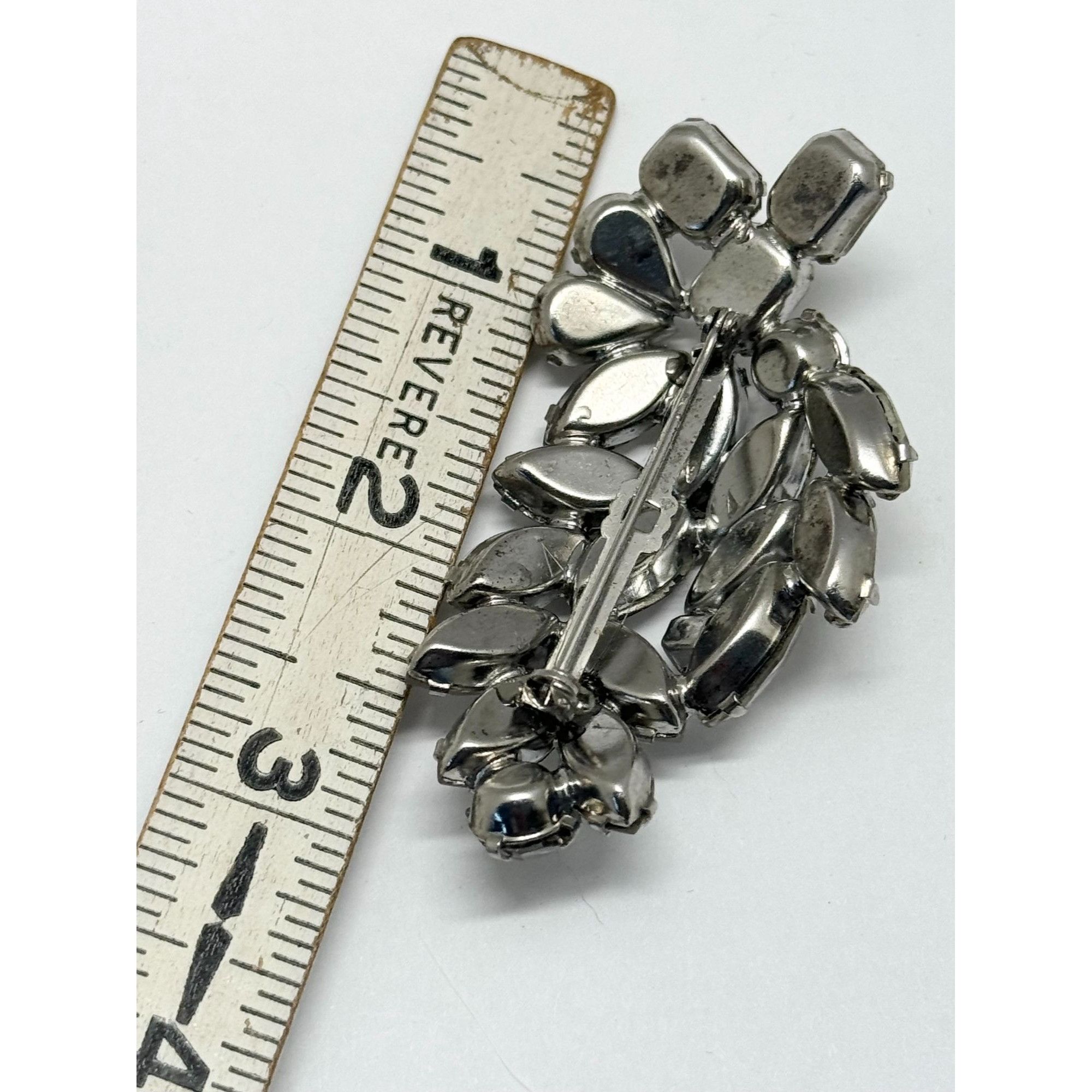 Vintage Vintage glass rhinestone brooch pin Size ONE SIZE - 5 Thumbnail