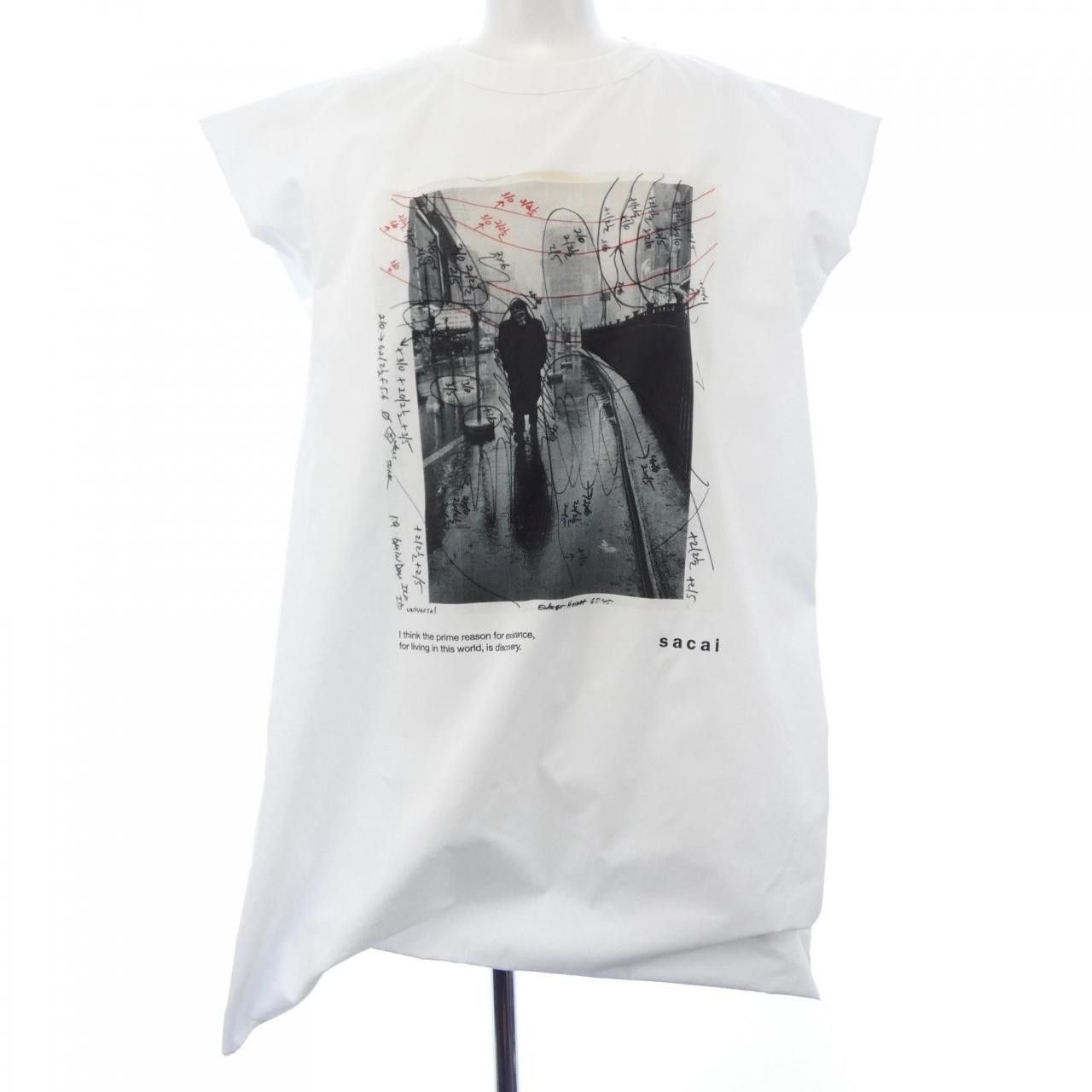 Sacai Sacai Sacai Cotton Tunic Textile Tops 25-07682 DUTY FREE for USA Size ONE SIZE - 1 Thumbnail