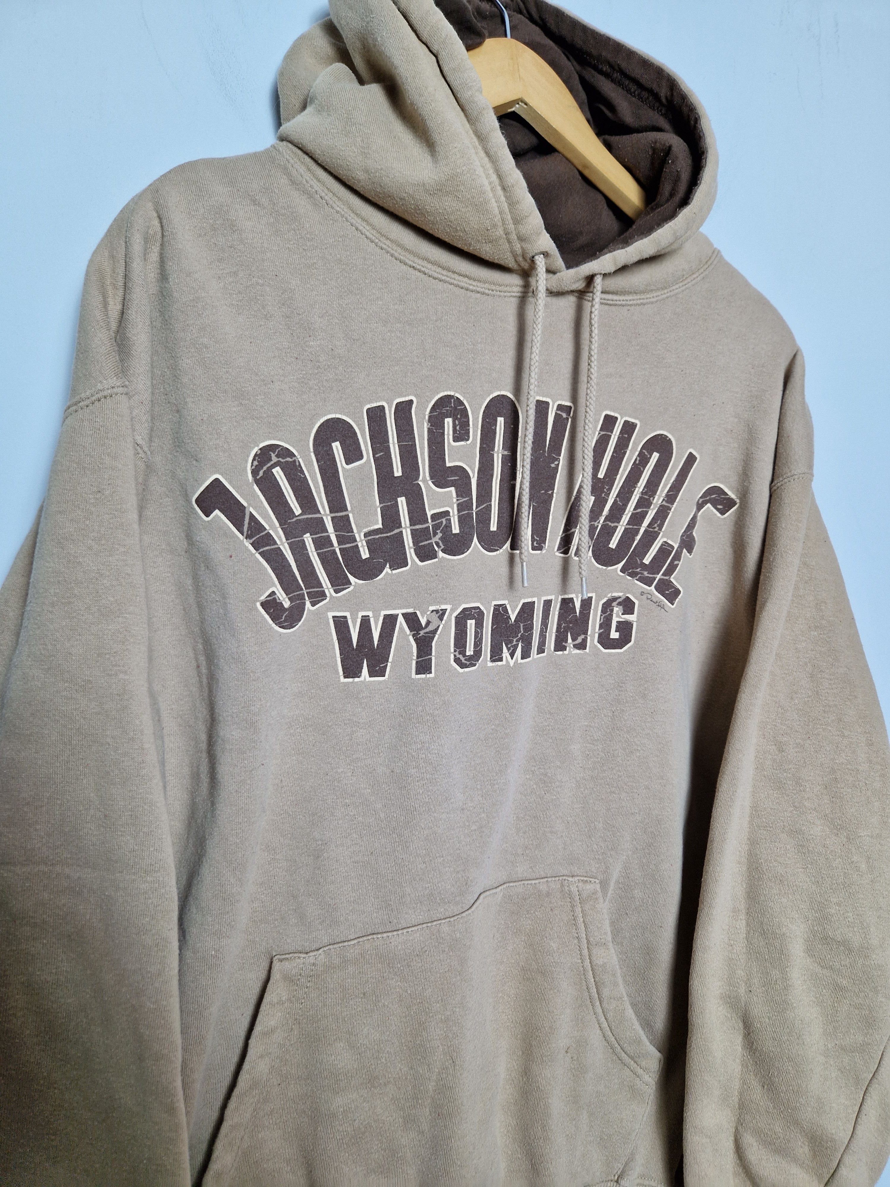 Vintage Robert Allen Wyoming Jackson Hole vintage hoodie Size US L / EU 52-54 / 3 - 3 Thumbnail