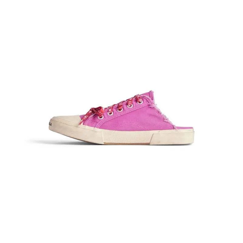 Balenciaga o1tr1nto0725 Paris Mules in Pink Size US 5 / IT 35 - 4 Thumbnail
