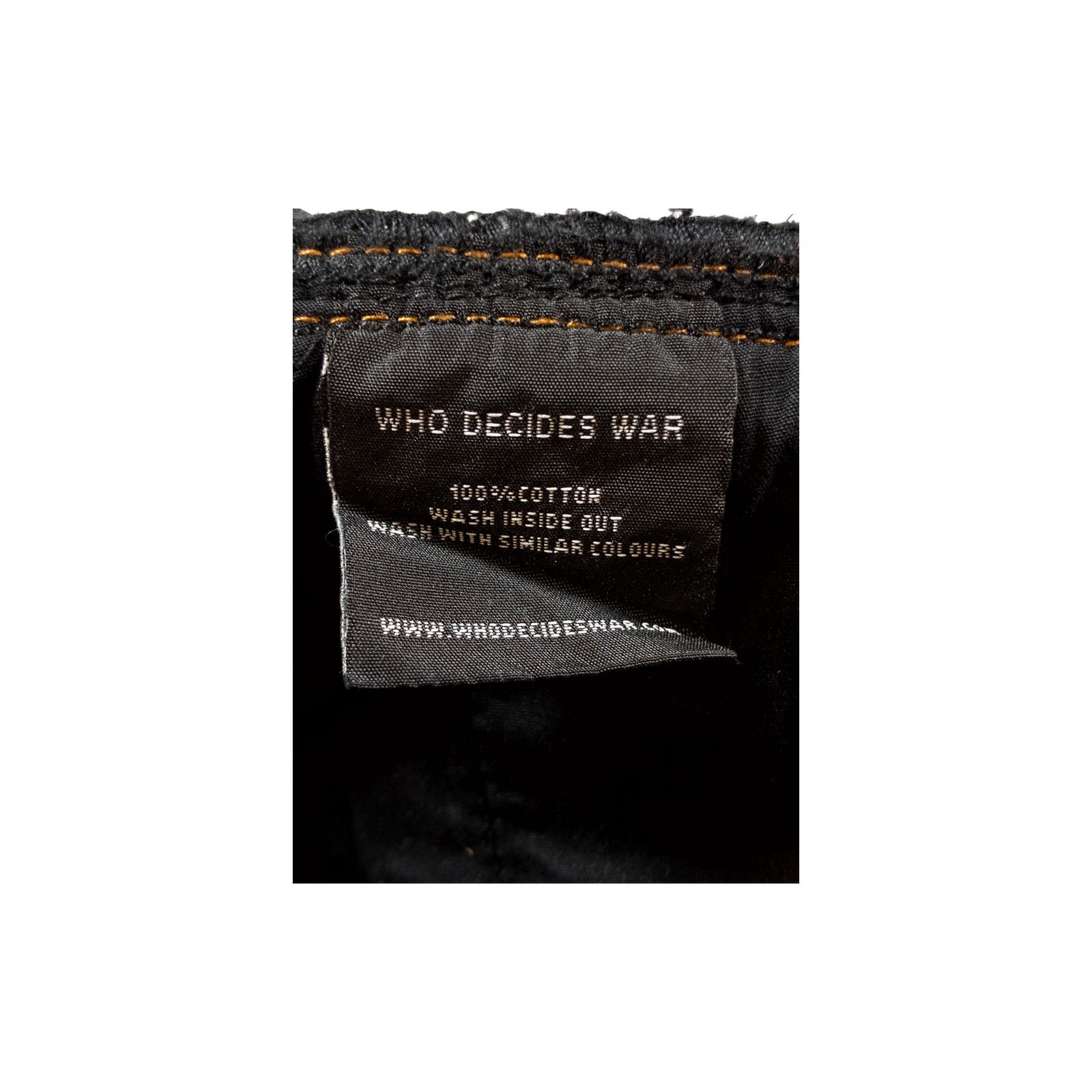 Who Decides War WDW Tire Track Black Jeans Size US 32 / EU 48 - 3 Thumbnail