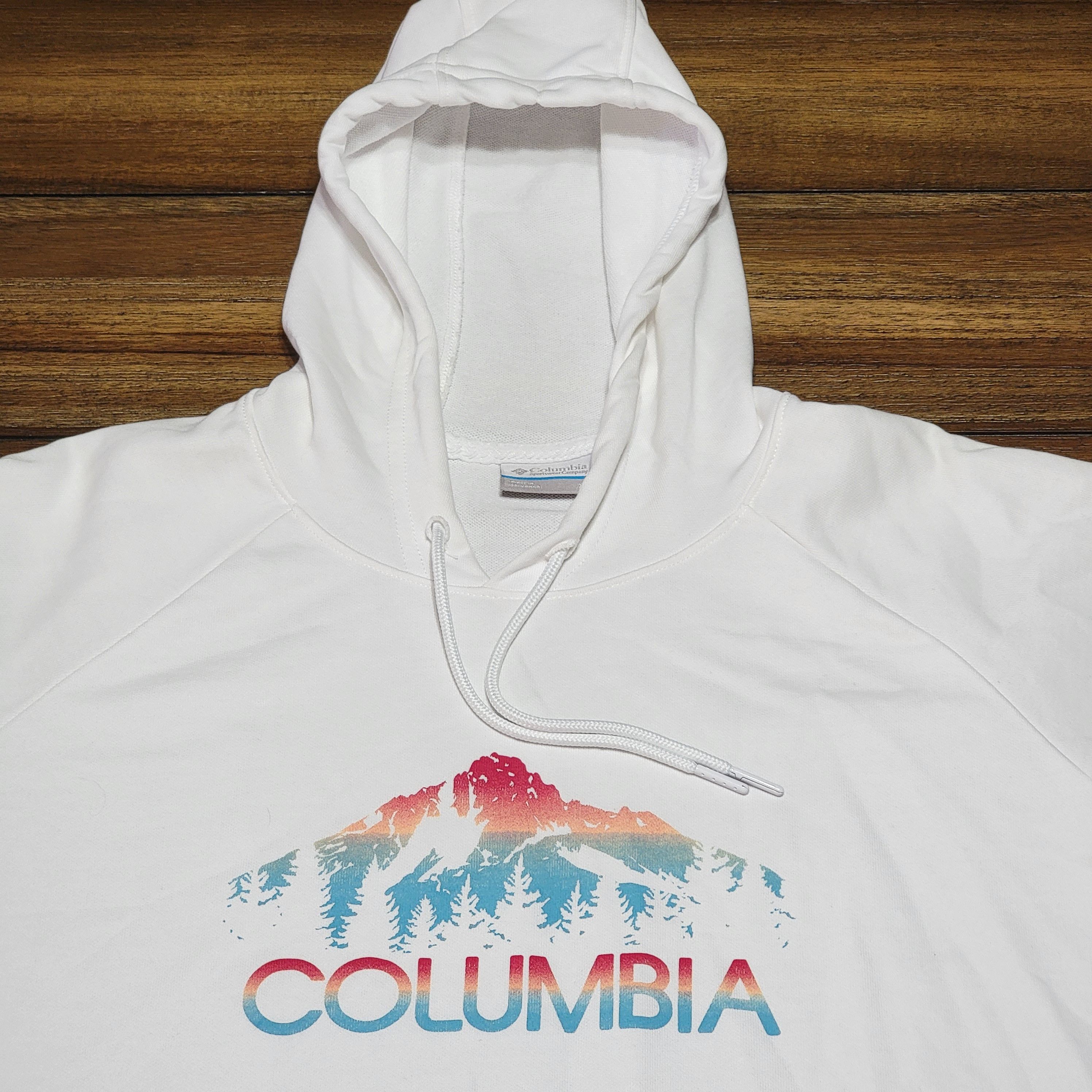 Columbia Columbia LS Hoodie Red & Blue Mountain Classic Font - XL Size XL / US 12-14 / IT 48-50 - 2 Thumbnail