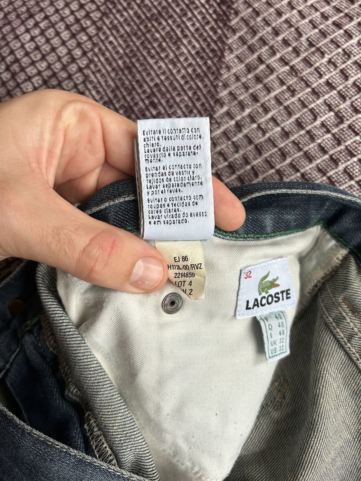 Lacoste Vintage Lacoste Denim Jeans Faded Washed Pants Unisex Sz 32 Size US 32 / EU 48 - 13 Thumbnail