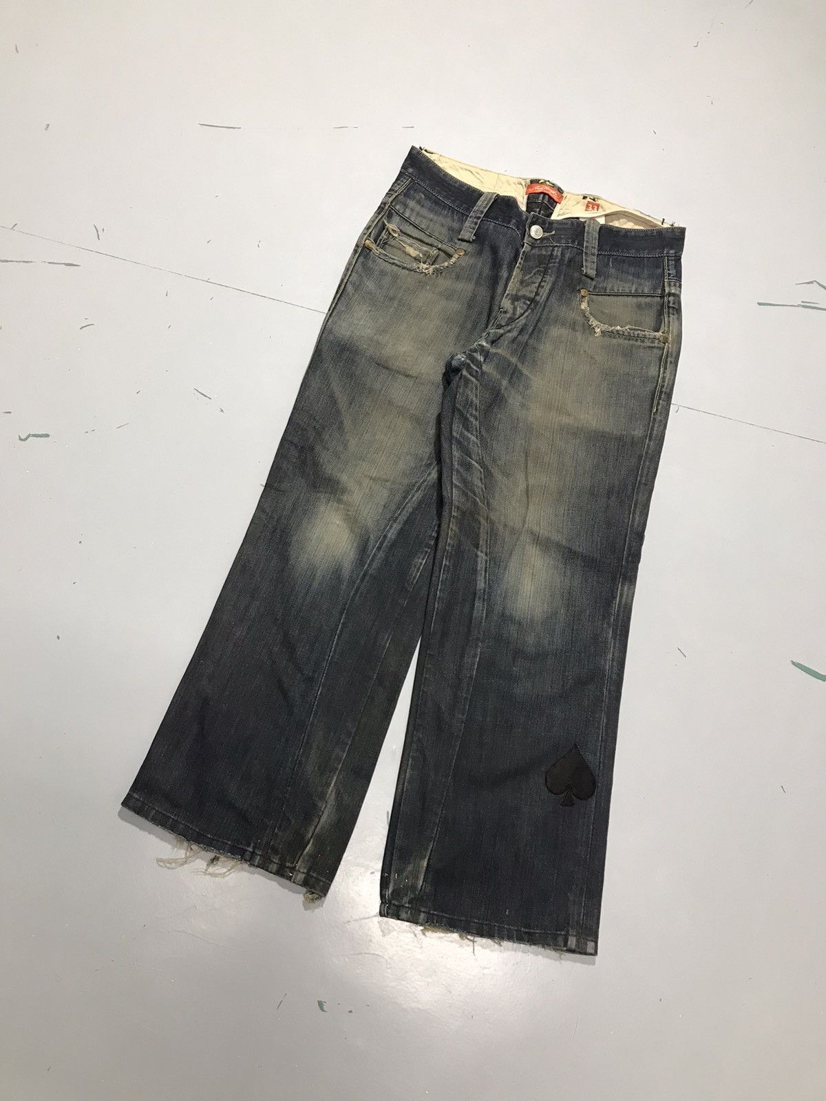 Ed Hardy Vintage Ed hardy damaged denim Size US 34 / EU 50 - 3 Thumbnail