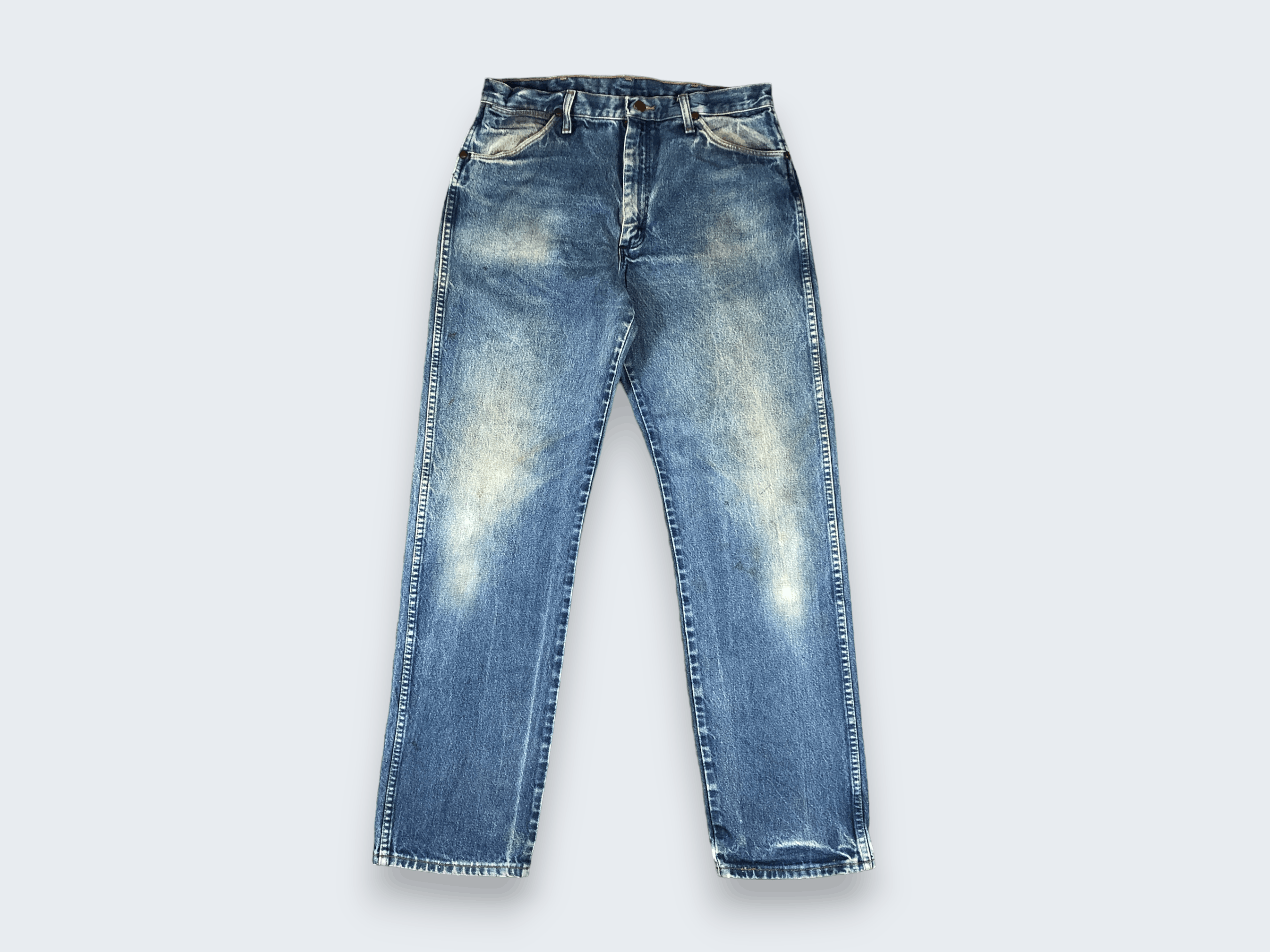 Vintage × Wrangler Vintage Wrangler Light Blue Wash Jeans L711 Size US 33 - 1 Thumbnail