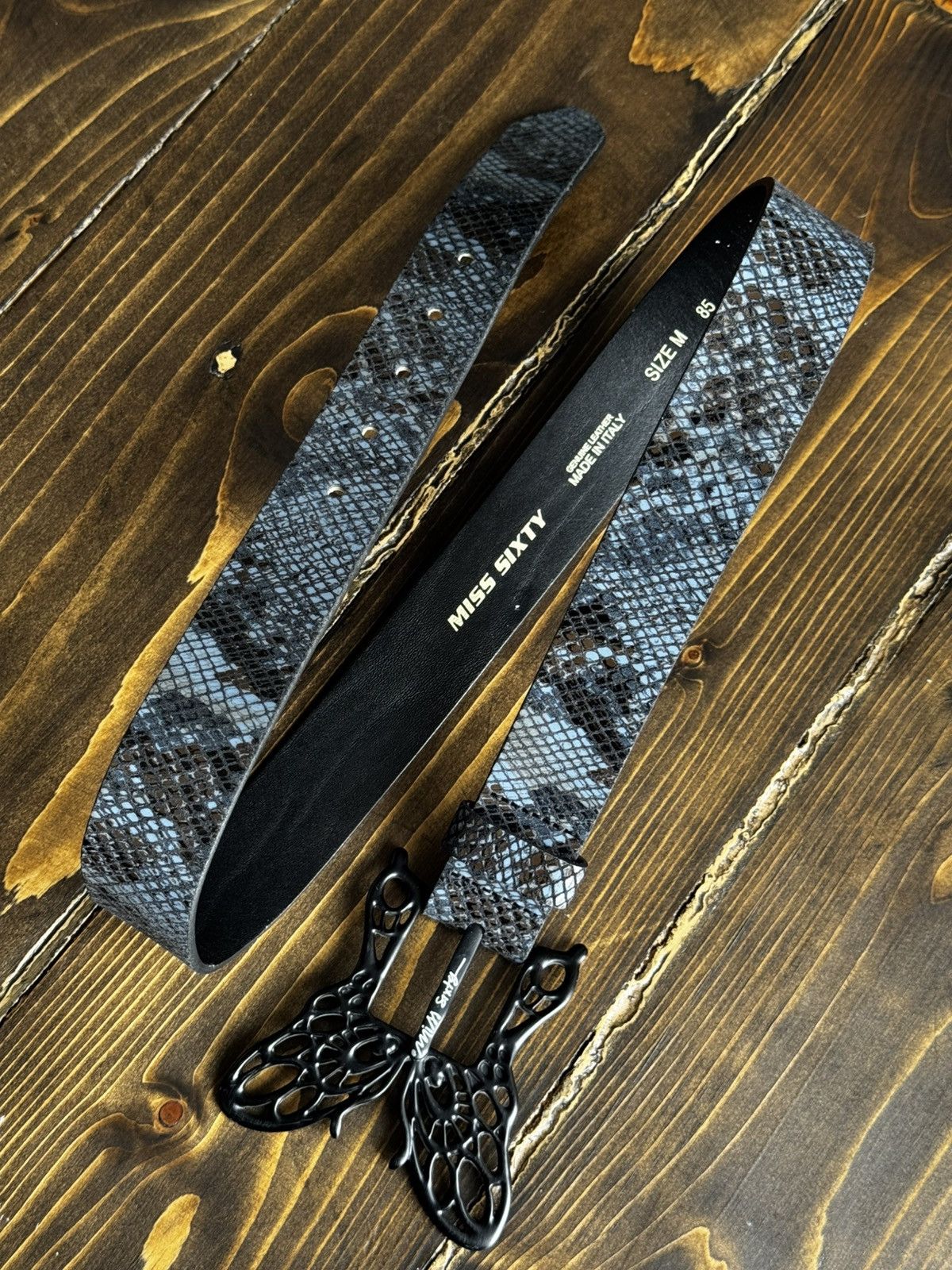 Miss Sixty Miss Sixty Python Leather Y2K 00’s Belt Size ONE SIZE - 1 Thumbnail