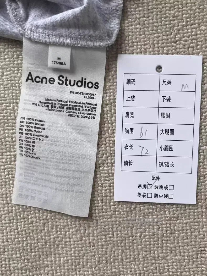 Acne Studios Acne Studios Letter print casual round neck short sleeve r Size M / US 6-8 / IT 42-44 - 5 Thumbnail