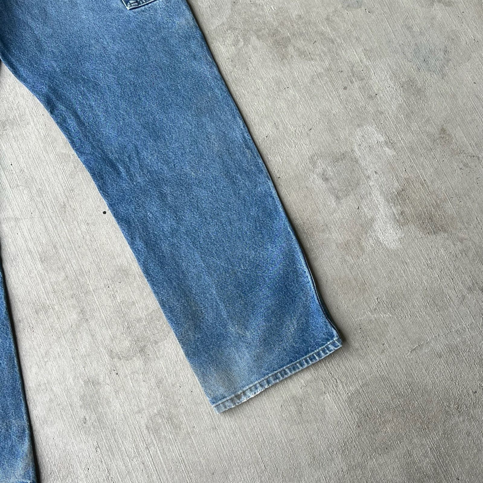 Carhartt × Vintage Carhartt denim blue jean double knee work carpenter pants Size US 37 - 11 Thumbnail
