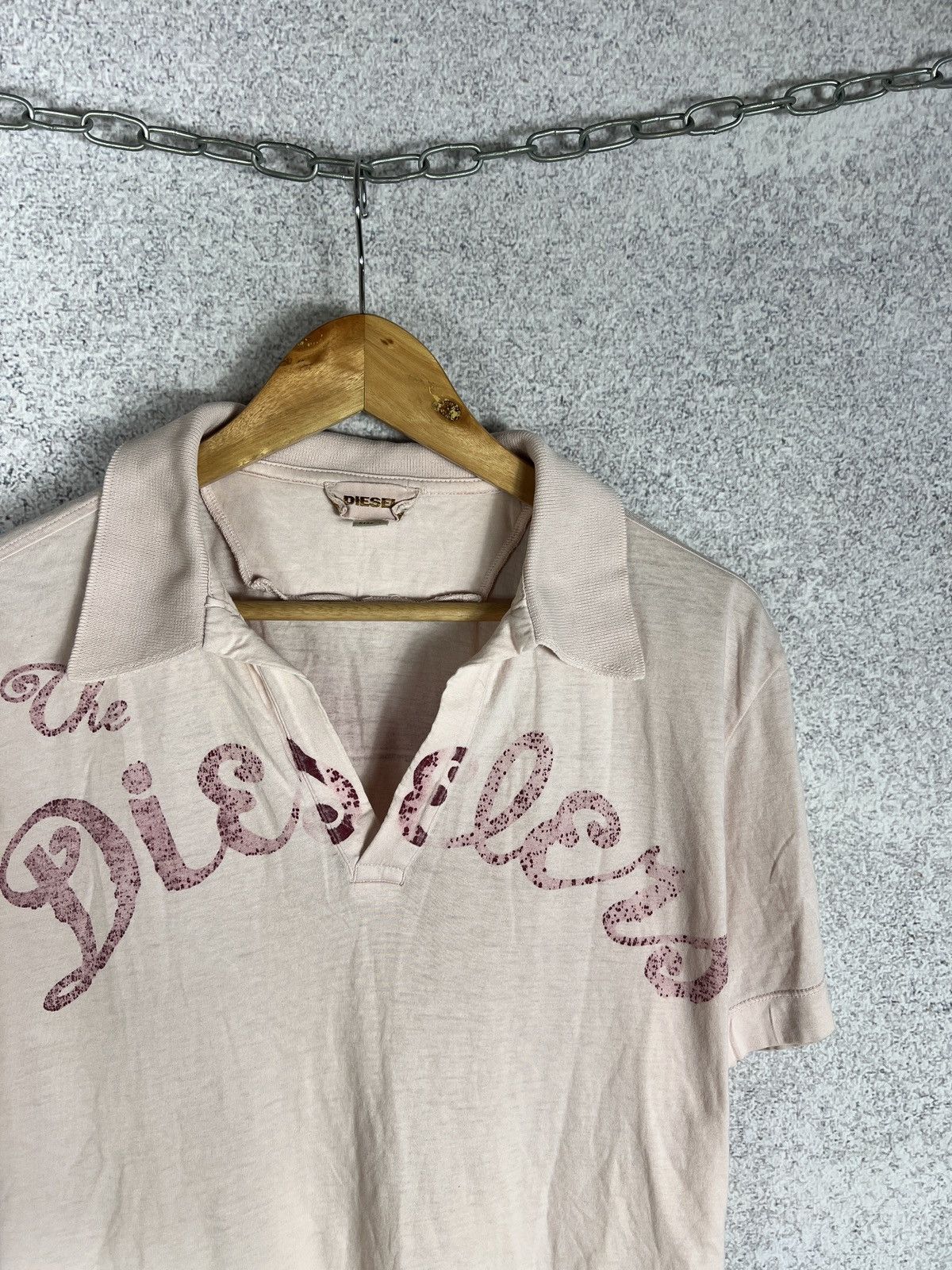 Diesel Vintage Diesel Y2K Big Logo Polo Shirt Size US L / EU 52-54 / 3 - 2 Thumbnail