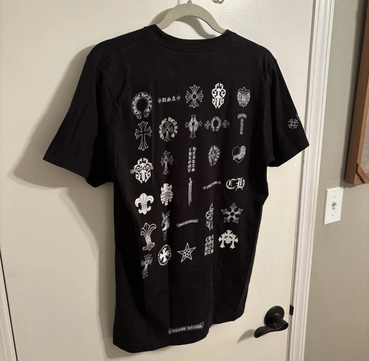 Chrome Hearts Size M Chrome Hearts Multi Logo T-Shirt' Black' Clean Rare Size US M / EU 48-50 / 2 - 18 Thumbnail