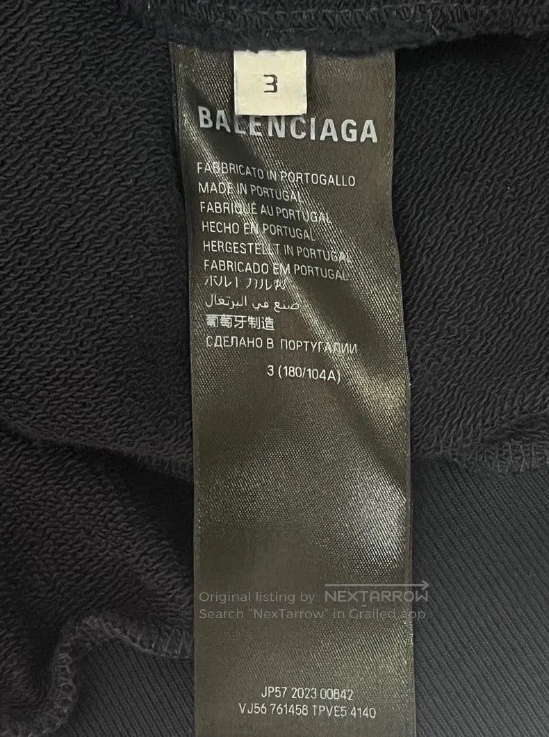 Balenciaga Balenciaga Be Nice Distressed Blue Hoodie. Size US M / EU 48-50 / 2 - 4 Thumbnail
