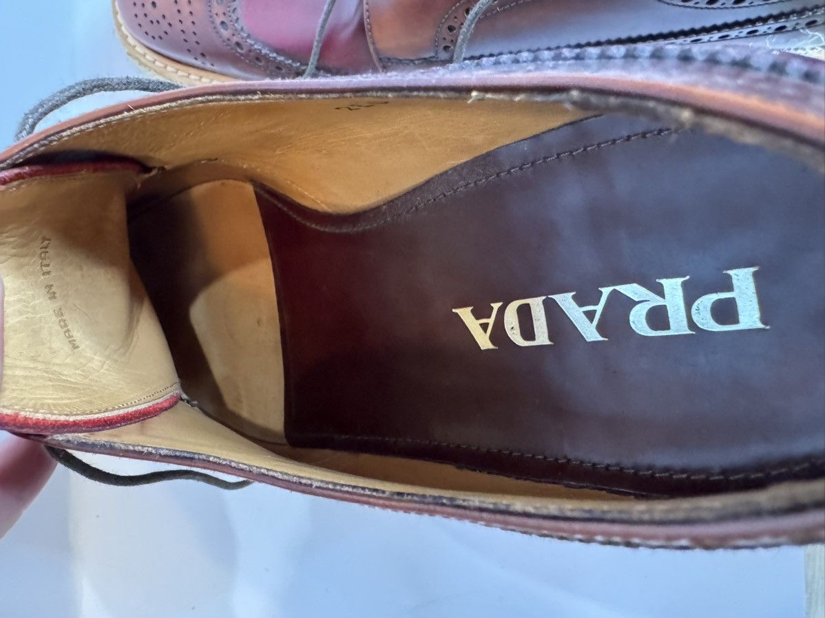 Prada PRADA Espadrille Wingtip Brogues - Like New (Mod. 2EG015) Size US 8.5 / EU 41-42 - 8 Thumbnail