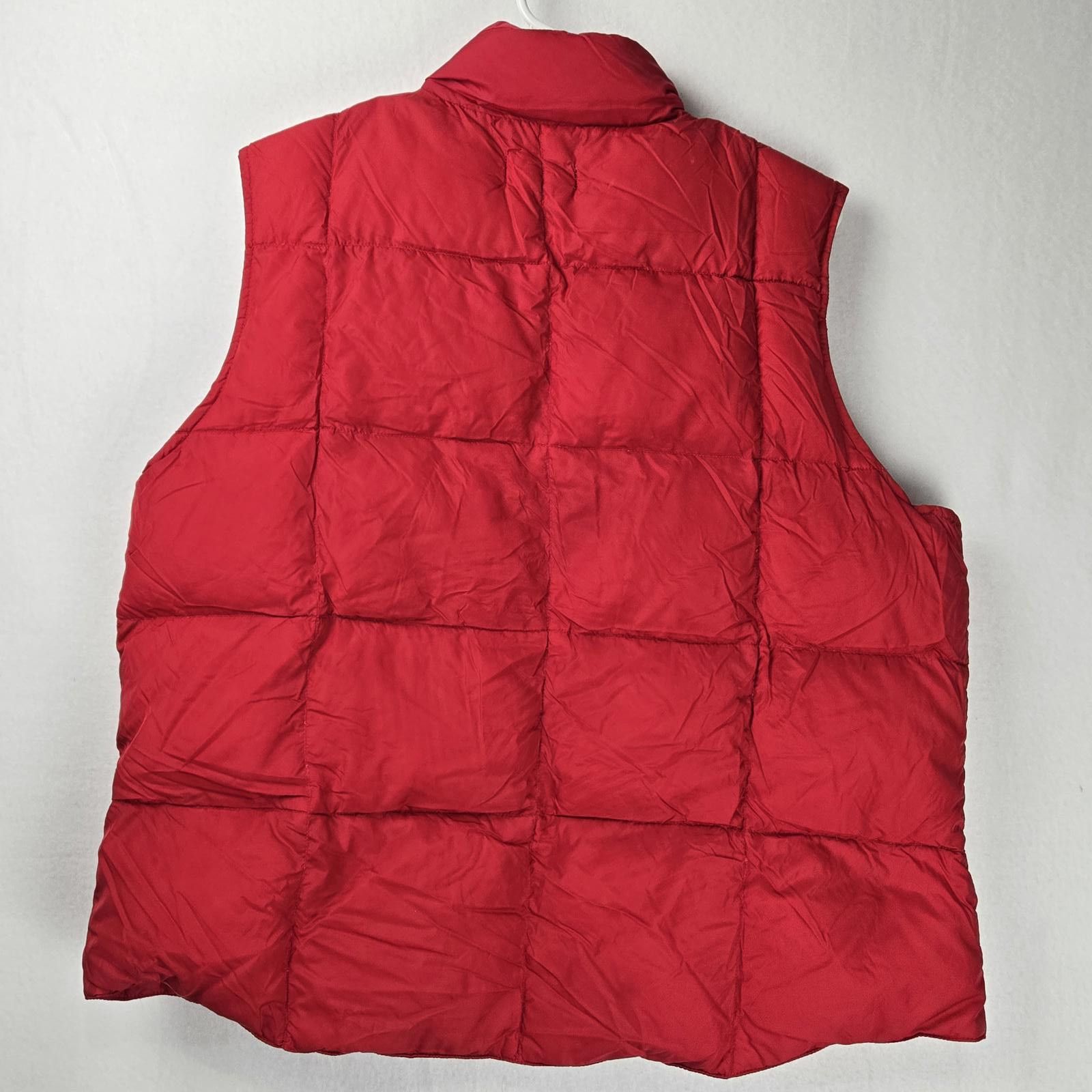 Lands' End Lands End Red Puffer Vest Womens XL Down FIlled Size XL / US 12-14 / IT 48-50 - 2 Thumbnail