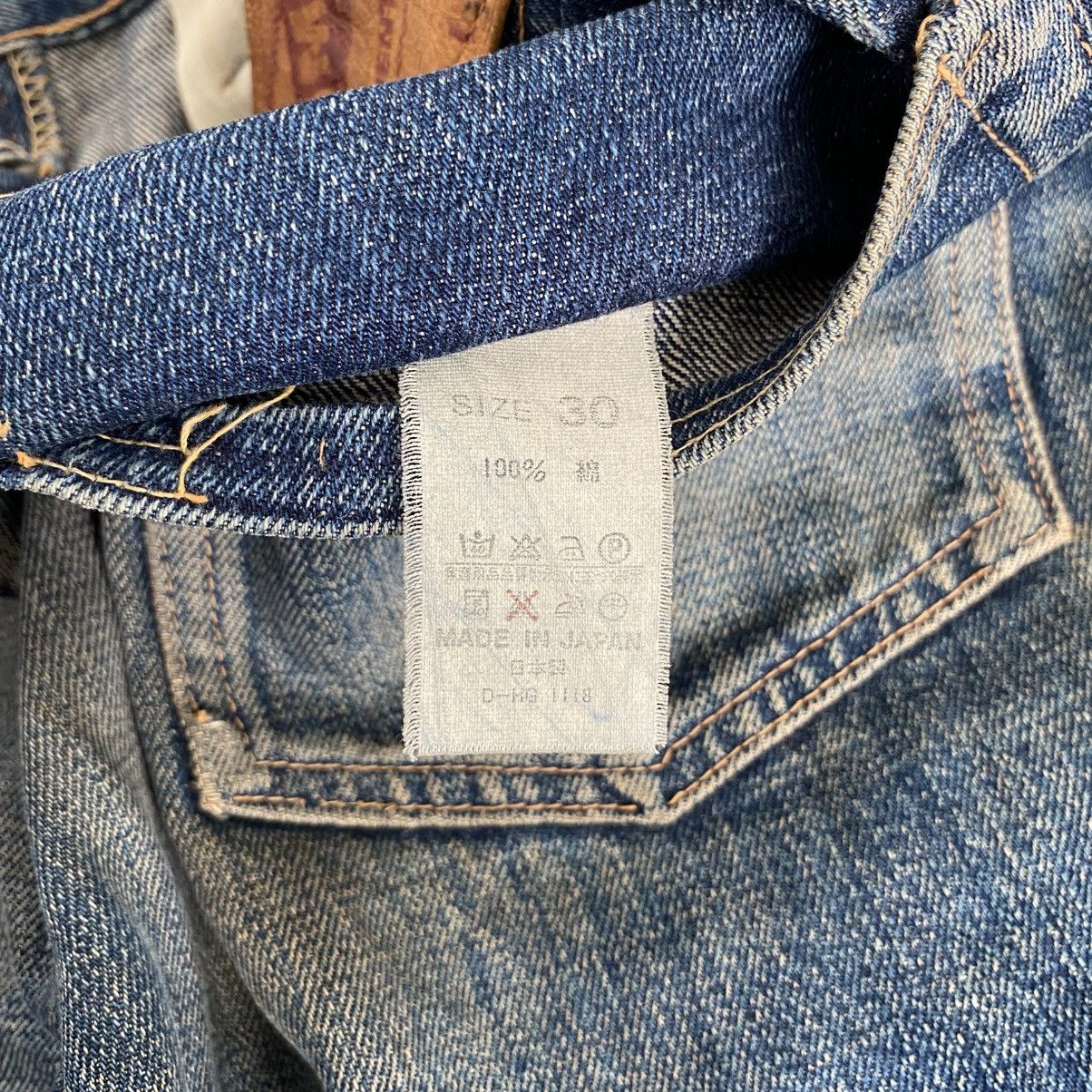 Denime Vintage 90’s Denime Faded Blue Distressed Selvedge Jeans Size US 30 / EU 46 - 16 Thumbnail