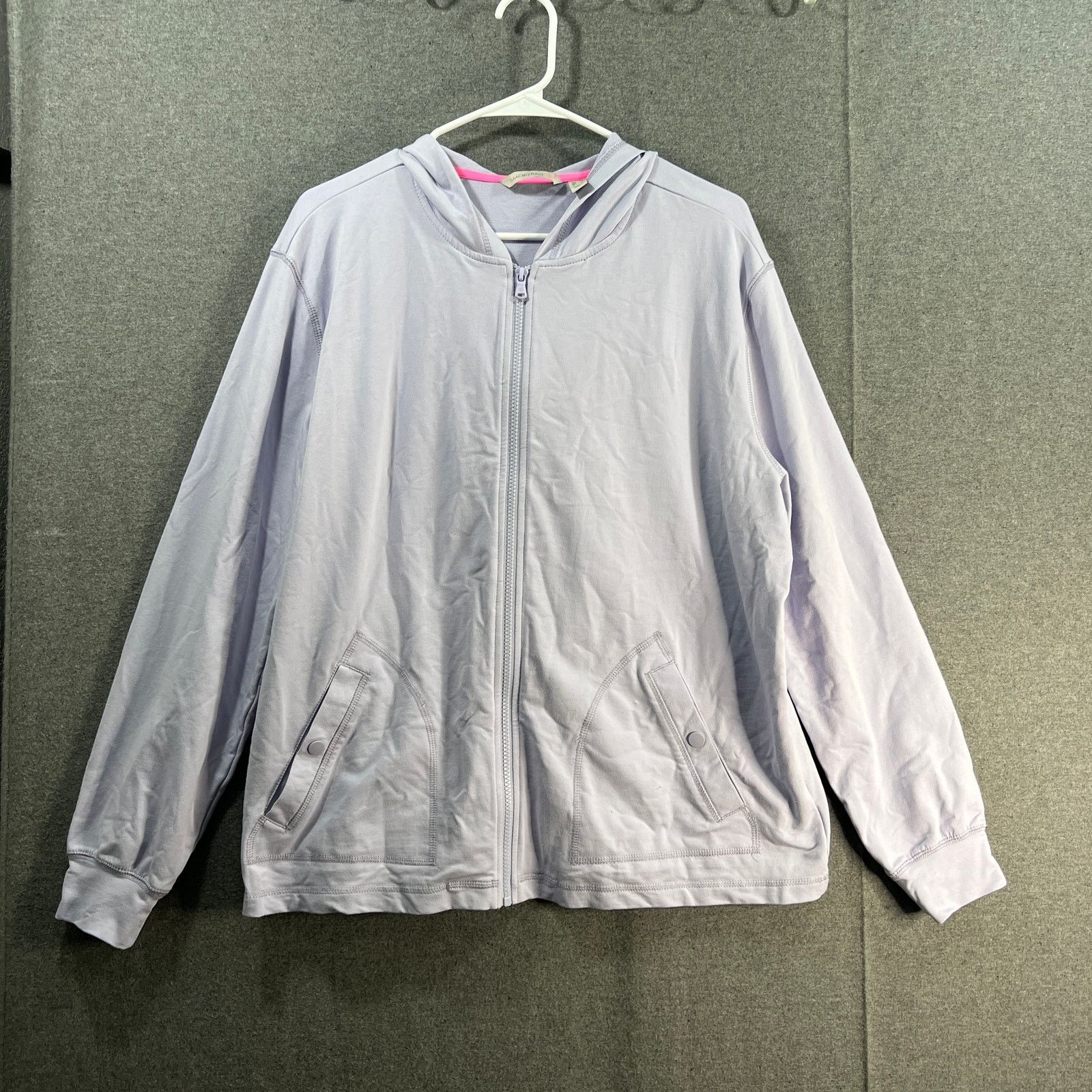 Isaac Mizrahi Isaac Mizrahi Live! Soho French Terry Zip Up Hoodie Size L / US 10 / IT 46 - 1 Thumbnail