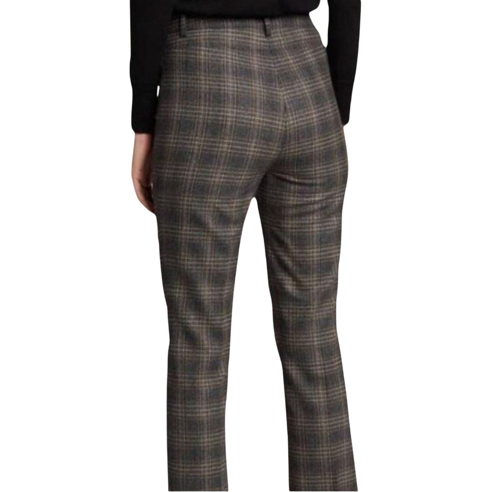 Theory Theory Auburn Plaid Straight Leg Pants | Size 2 Size 26" / US 2 / IT 38 - 4 Thumbnail
