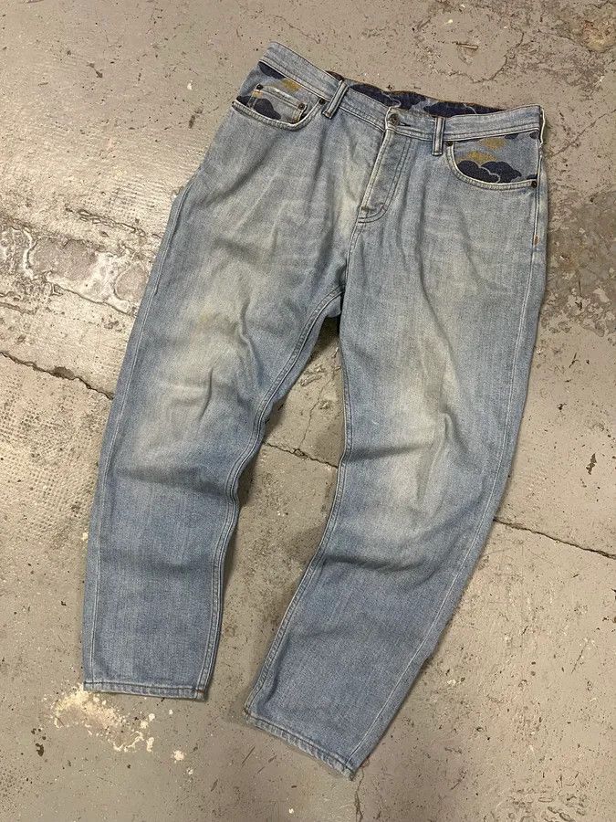 Acne Studios × Vintage Acne Studios Blue Denim Camouflage Jeans Size US 31 - 6 Thumbnail