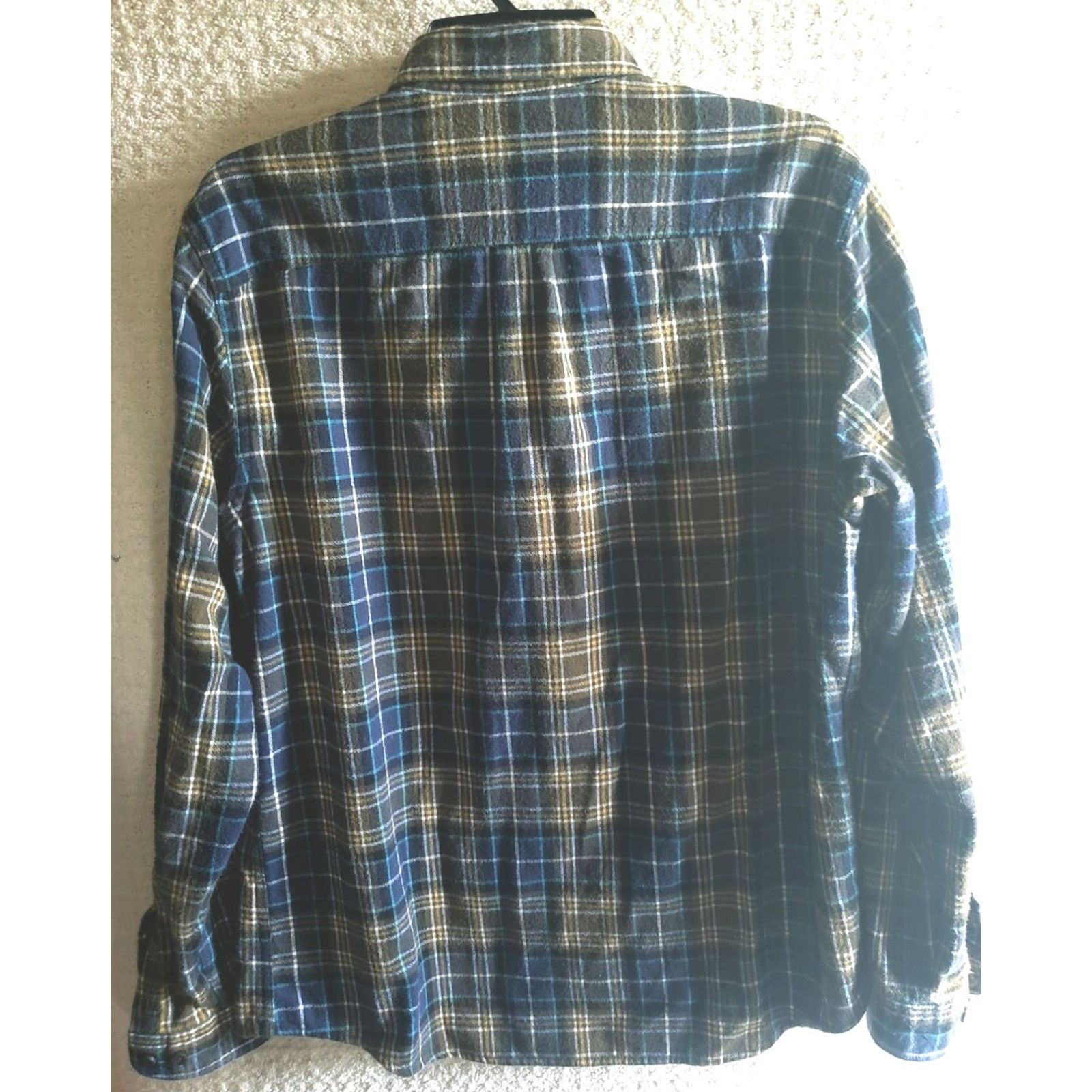 Vintage L.L. Bean Shirt Men Green Blue Plaid Traditional Fit Button-Up Size M Size US M / EU 48-50 / 2 - 5 Thumbnail