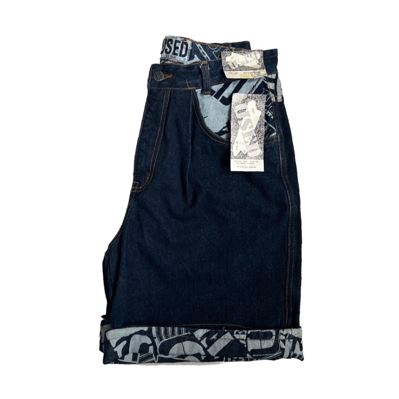 Wrangler VINTAGE Wrangler Denim Shorts Mens 30 90s Deadstock NWT Cotton Denim Blue 7” Inseam 12.5” Rise 12.5" Leg Opening Size US 30 / EU 46 - 3 Thumbnail
