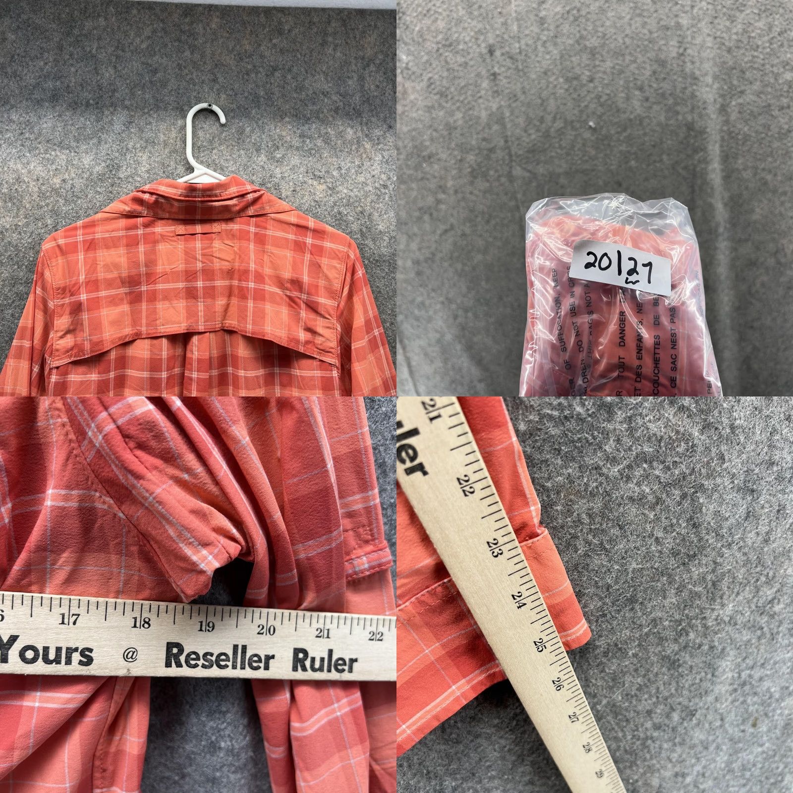 Vintage Duluth Shirt Women Medium Orange Casual Button Down Nylon Spandex Plaid Vented Shirt Shirt Woman Modern Preppy Button-Up Casual All Seasons Size M / US 6-8 / IT 42-44 - 8 Thumbnail