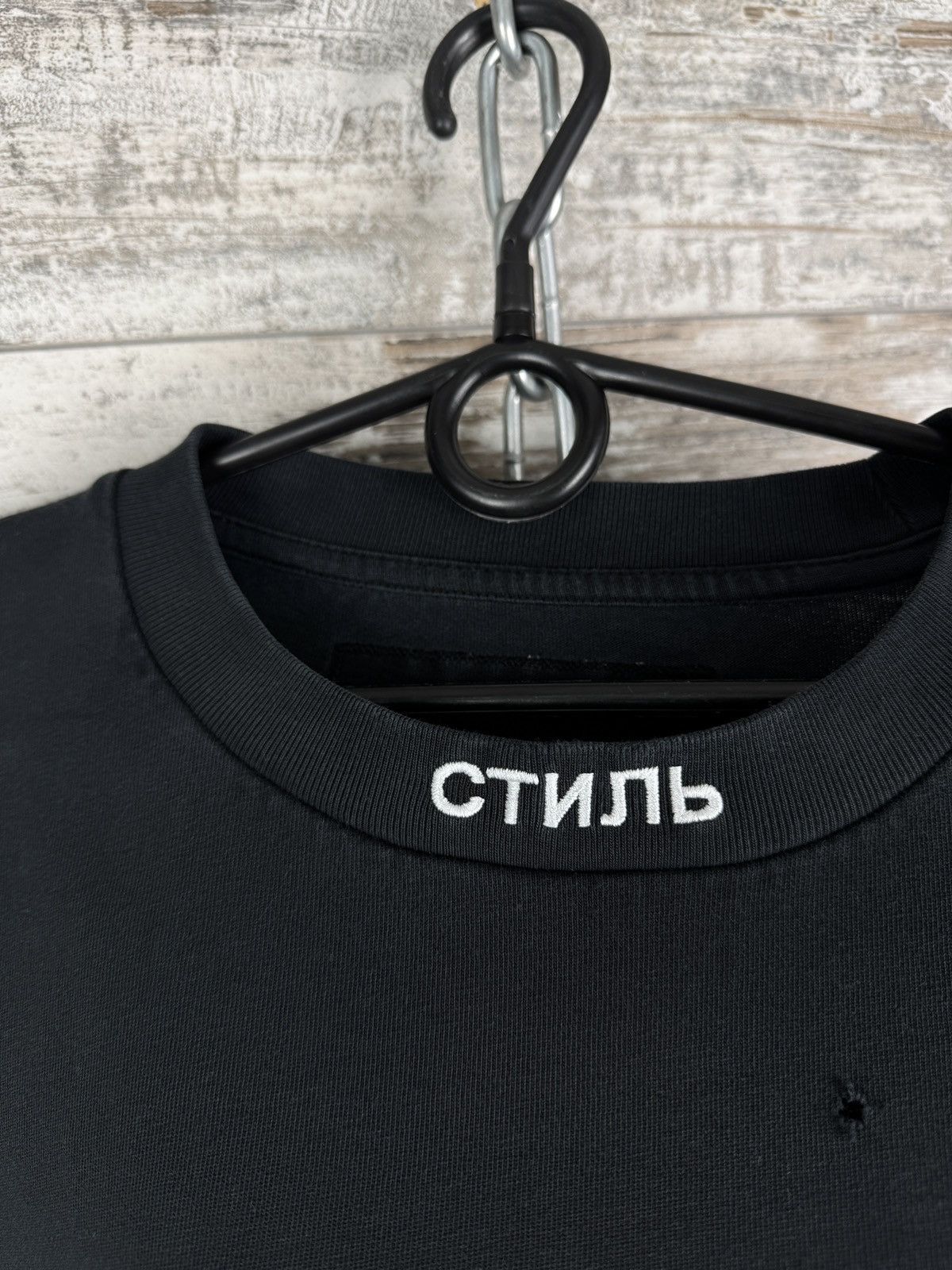 Heron Preston Mens Heron Preston СТИЛЬ T-shirt tee crewneck tee faded Size US XL / EU 56 / 4 - 7 Thumbnail