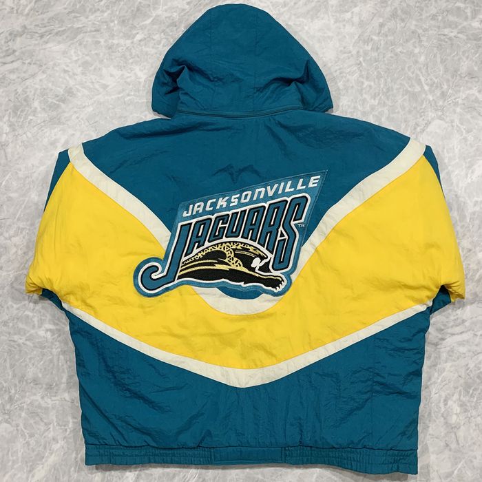 Vintage VTG 90s NFL JACKSONVILLE JAGUARS PUFFER JACKET HOODIE | Grailed