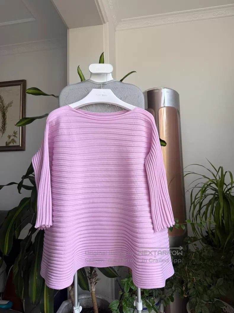 Issey Miyake Issey Miyake size:one size Pink Knit Spring Top Size XXS / US 00 / IT 34 - 1 Thumbnail