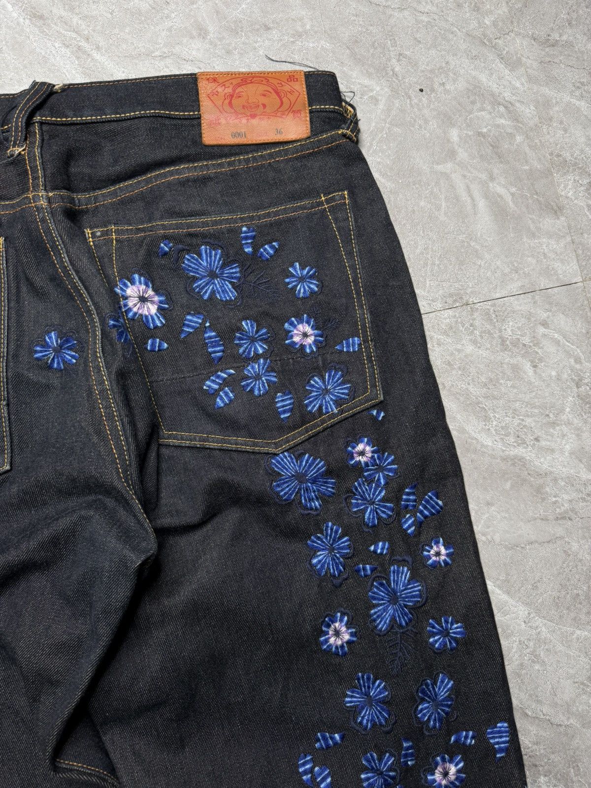 Evisu Evisu Lot.0001 Embroidered Floral Daicock Jeans Size US 36 / EU 52 - 2 Thumbnail