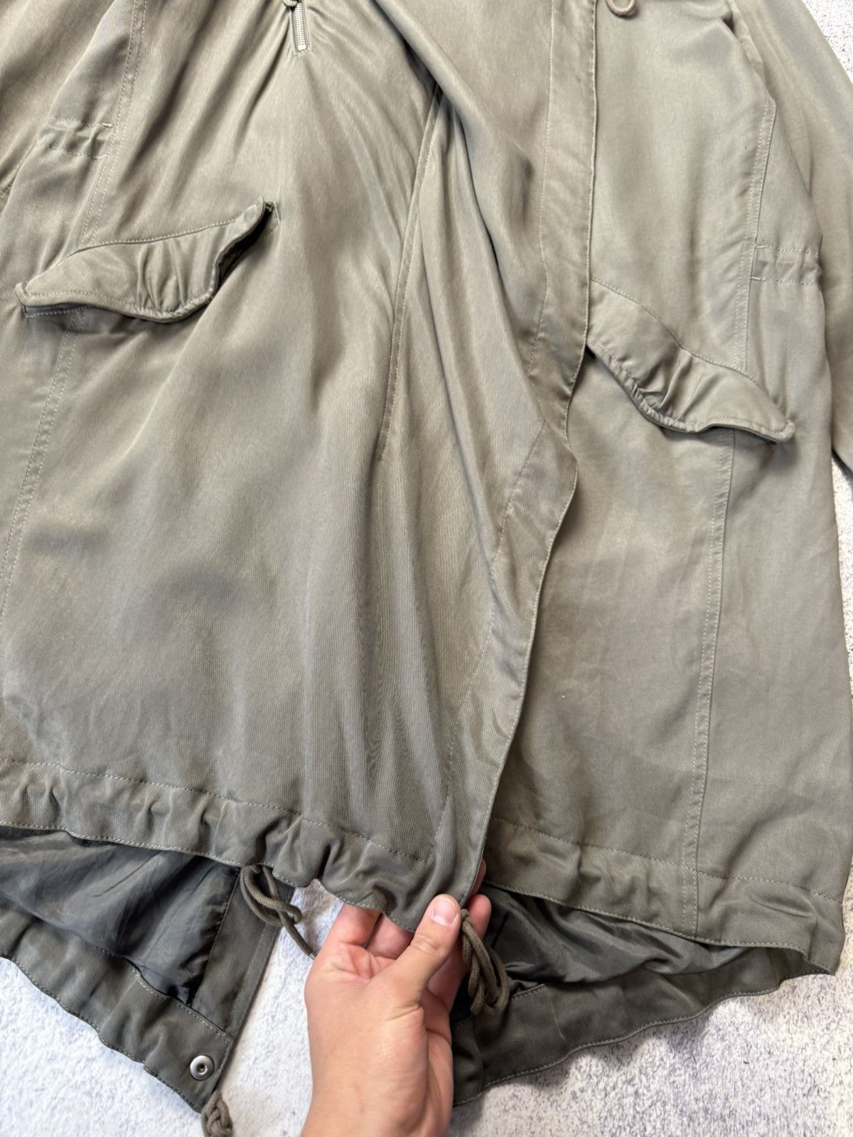 Allsaints Vintage ALLSAINTS PORTERE KHAKI PARKA COAT Japanese Y2K Size L / US 10 / IT 46 - 6 Thumbnail