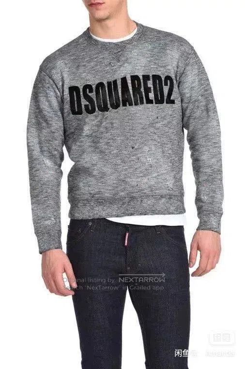 Dsquared2 Dsquared2 Gray Washed Letter Print Sweatshirt. Size US M / EU 48-50 / 2 - 7 Thumbnail