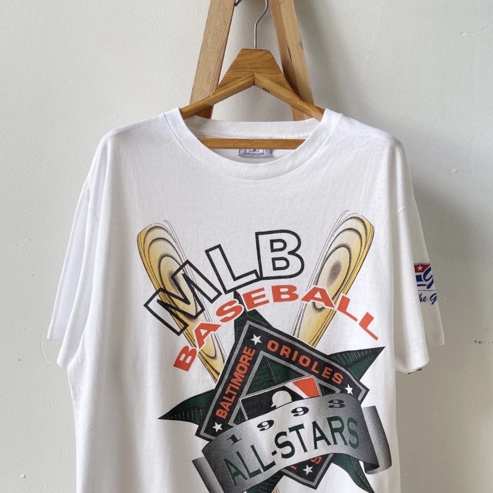 Vintage Vintage 90s Baltimore Orioles MLB t-shirt/ L Size US XL / EU 56 / 4 - 3 Thumbnail