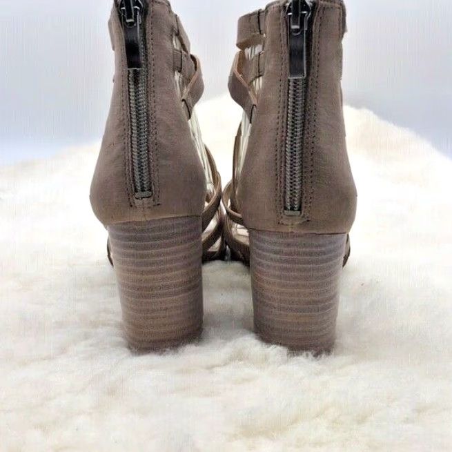 Franco Sarto Franco Sarto Madrid Hi Tech Grey Heeled Ankle Strap Sandals Womens 8m Size US 6 / IT 36 - 7 Thumbnail