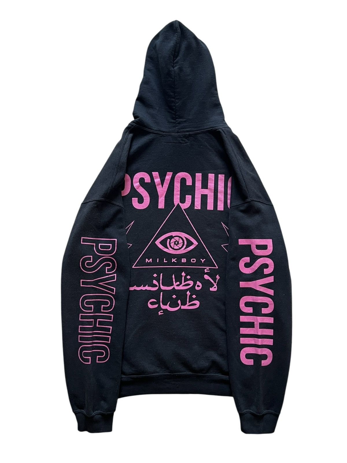 Japanese Brand 2000s Milkboy ‘Psychic” Sunfaded Pullover Hoodie Size US L / EU 52-54 / 3 - 2 Thumbnail