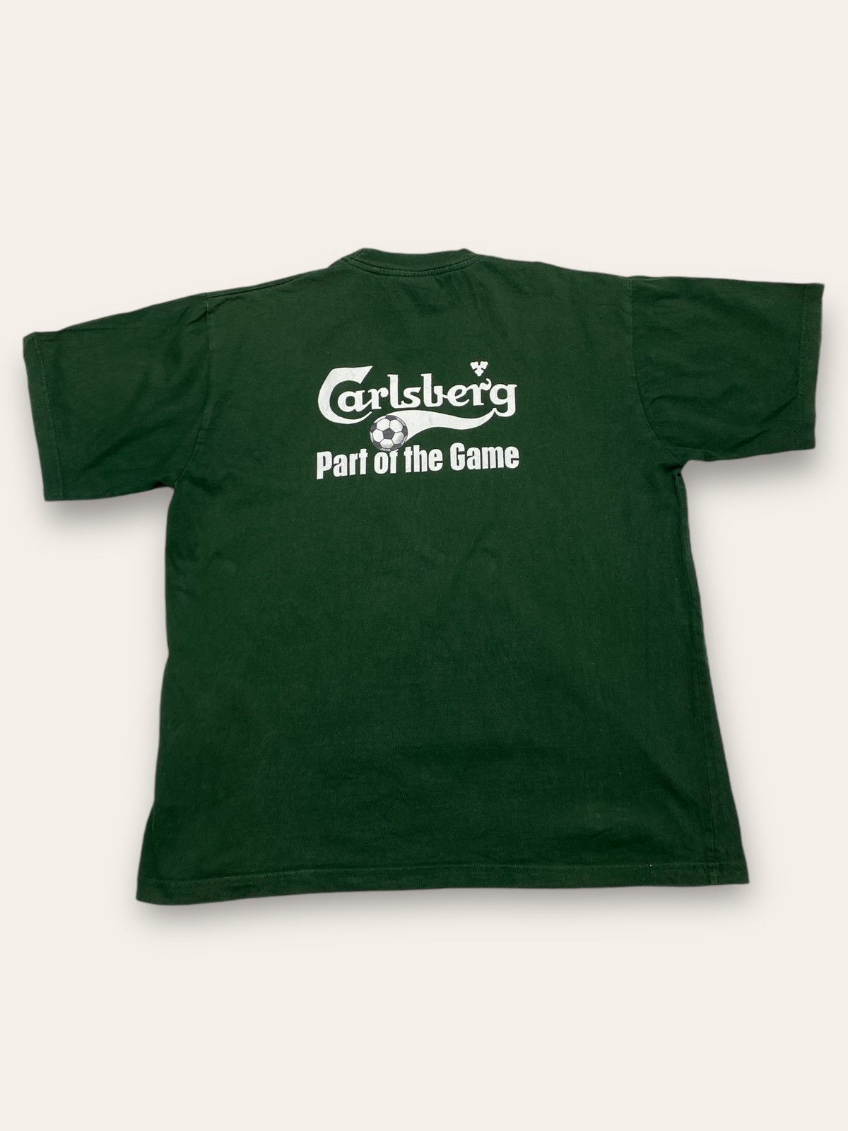Vintage Vintage CARLSBERG Soccer Football Part Of The Game Tee Shirt Size US XL / EU 56 / 4 - 1 Thumbnail