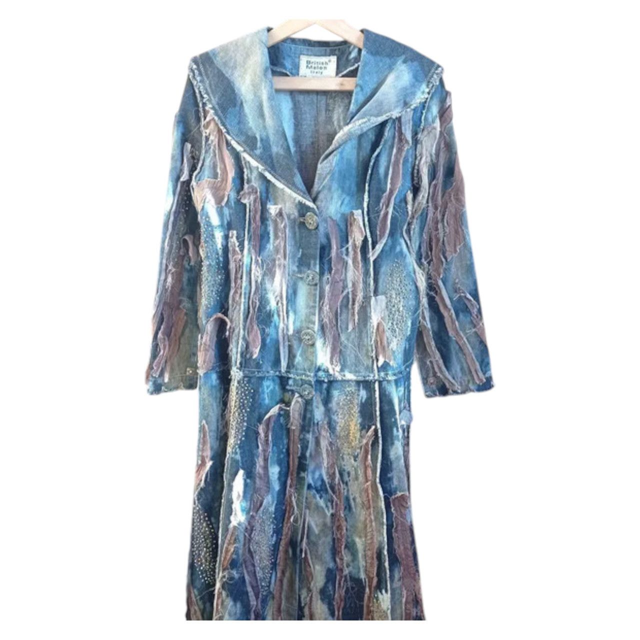 Other avant garde denim trench coat sz S brand British Malon Italy Size S / US 4 / IT 40 - 2 Thumbnail