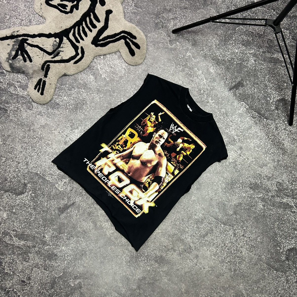 WWE Vintage WWE The Rock 1999 big graphic logo movie sleeveless Size US M / EU 48-50 / 2 - 1 Thumbnail