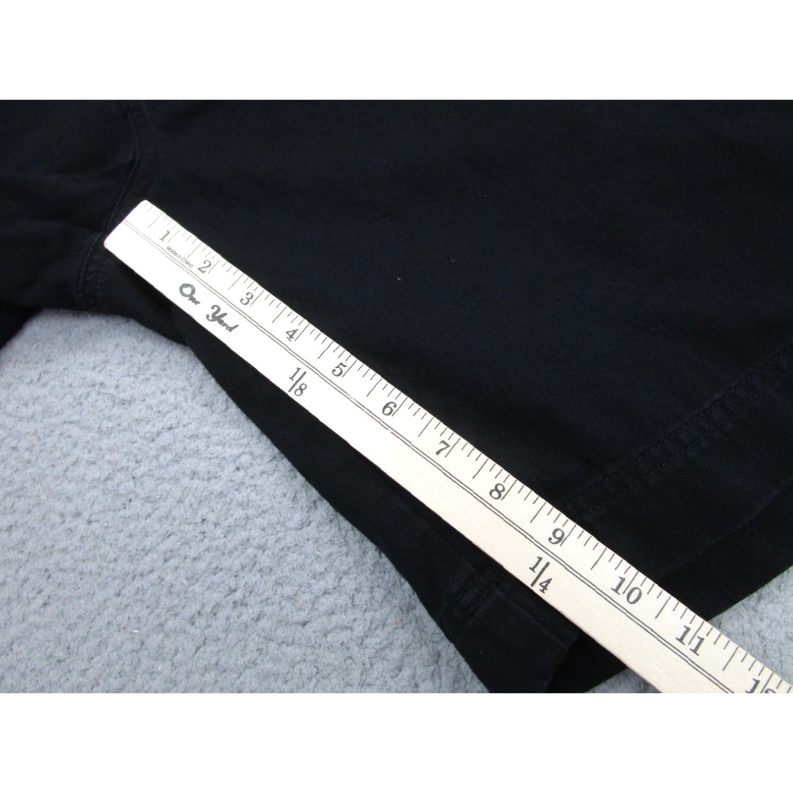 Ocean Pacific VINTAGE Ocean Pacific OP Shorts Mens L Hike Baggy 90s Goth Cargo Workwear Belted Skater Black Cotton Chino Elastic Waist Pockets 9 Inseam Mens Size US 33 - 6 Thumbnail