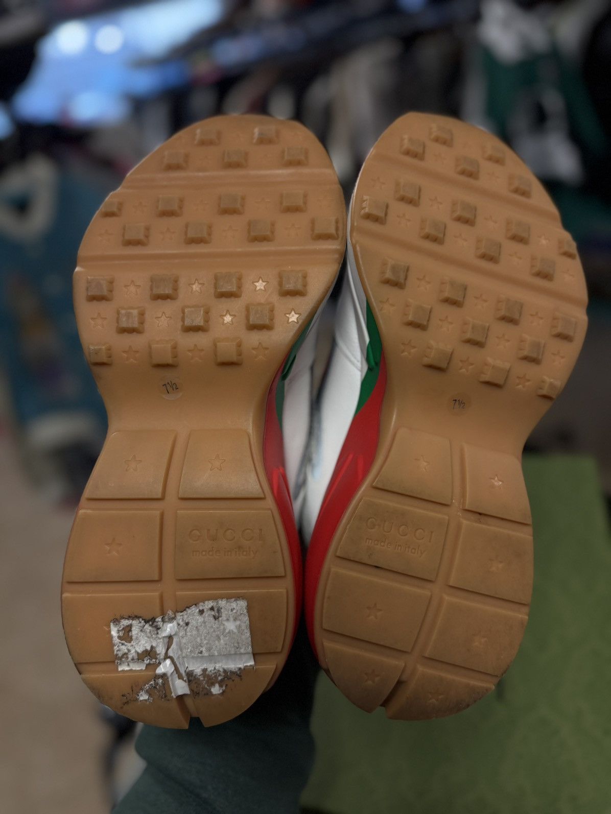 Gucci Gucci White Red Rhyton Shoes Size 7.5G/8US Size US 8 / EU 41 - 15 Thumbnail