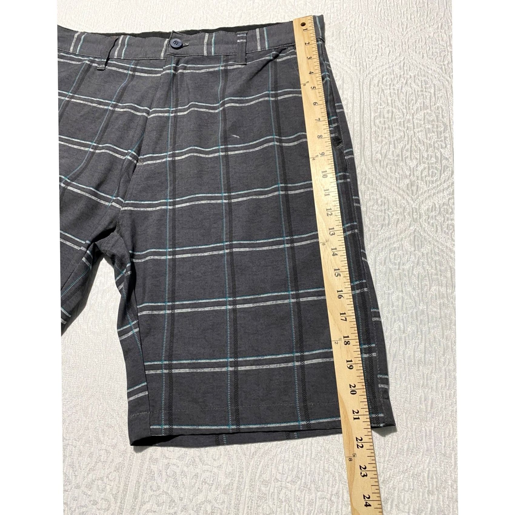 Burnside Burnside Mens Plaid Hybrid Board Shorts Gray Size 34 Casual Surf Skate Size US 34 / EU 50 - 7 Thumbnail