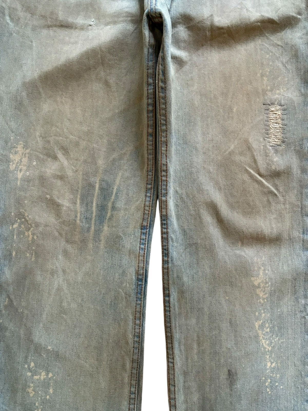 Vintage Japanese Brand Bleached Mud Wash Baggy Jeans