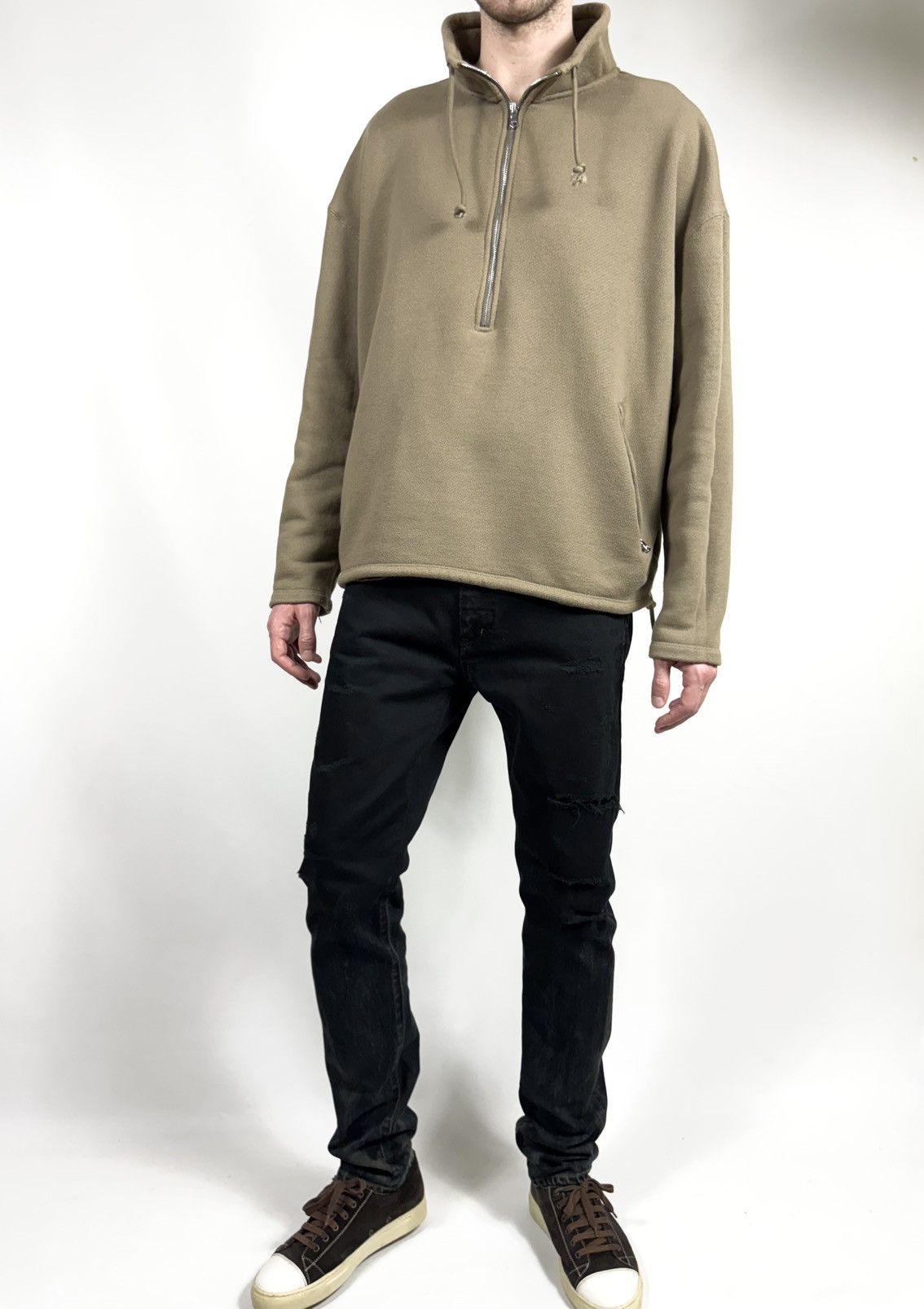 Kith Kith Boxy Fit Oversized Half Zip Sweatshirt Size US XXL / EU 58 / 5 - 4 Thumbnail