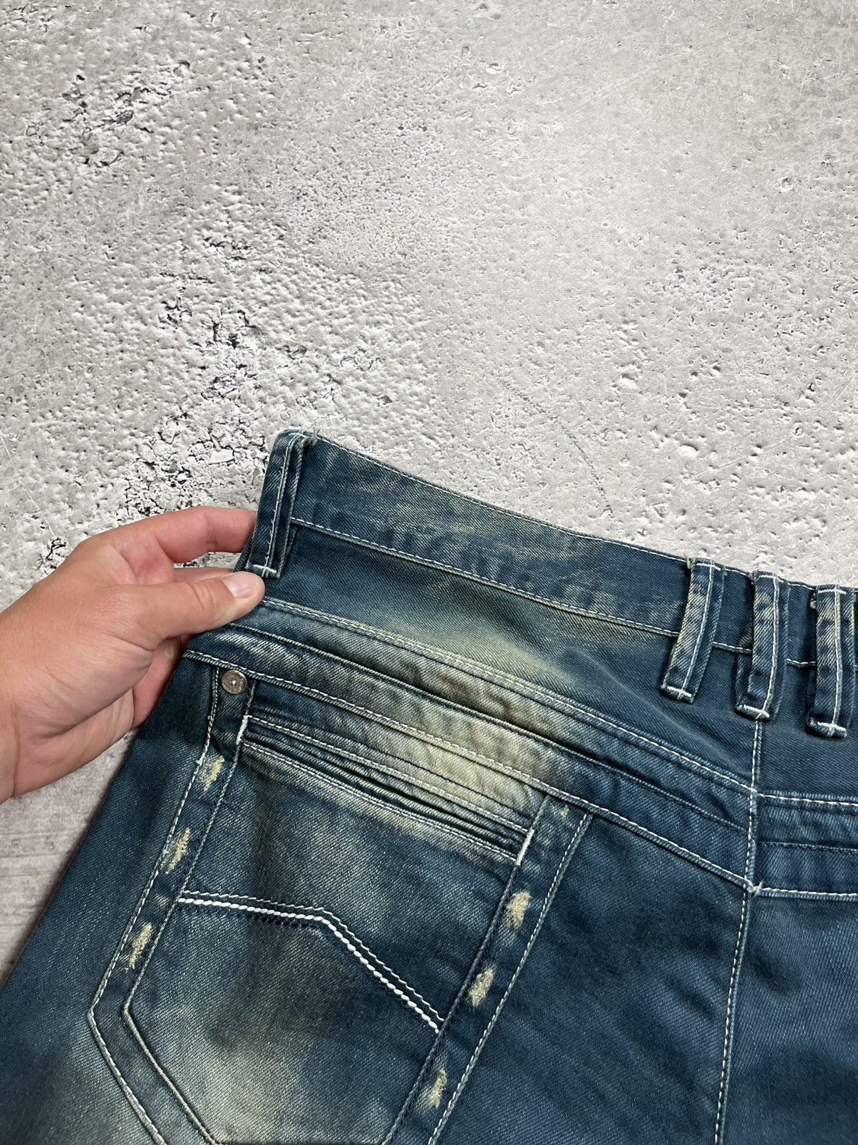 Armani Armani Jeans Size 36 Factory Faded Blue Denim Pants Size US 36 / EU 52 - 8 Thumbnail