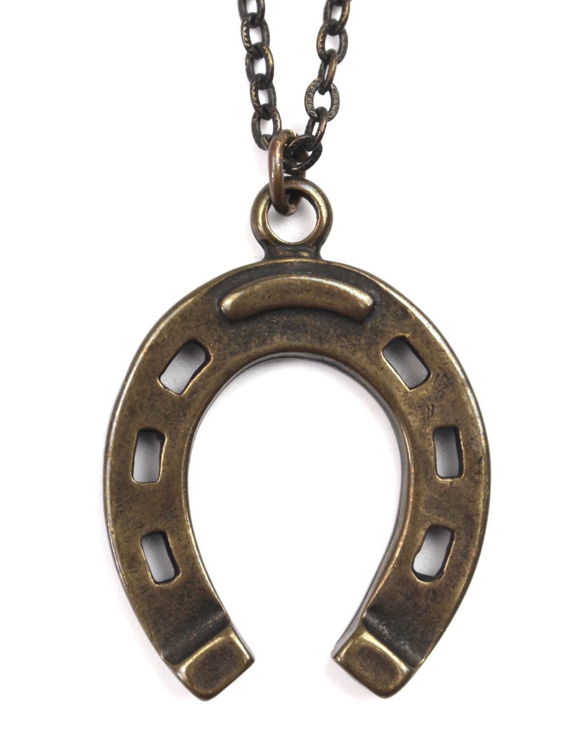 Hysteric Glamour 1990S JAPANESE MADE LUCKY HORSESHOE WESTERN BRASS NECKLACE Size ONE SIZE - 1 Thumbnail