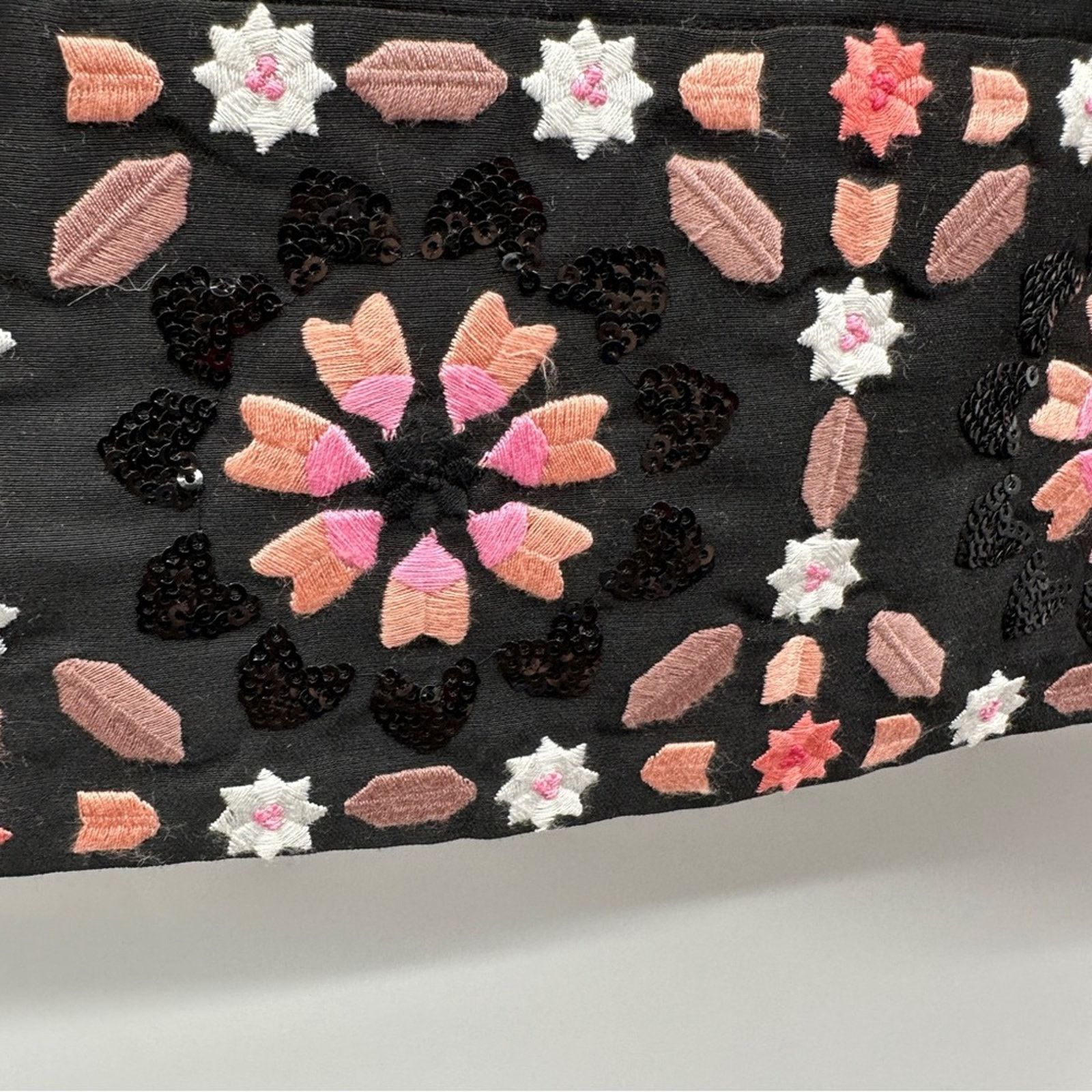 Kate Spade Kate Spade Dress By The Pool Black Mosaic Floral Shift Dress Size L / US 10 / IT 46 - 10 Thumbnail